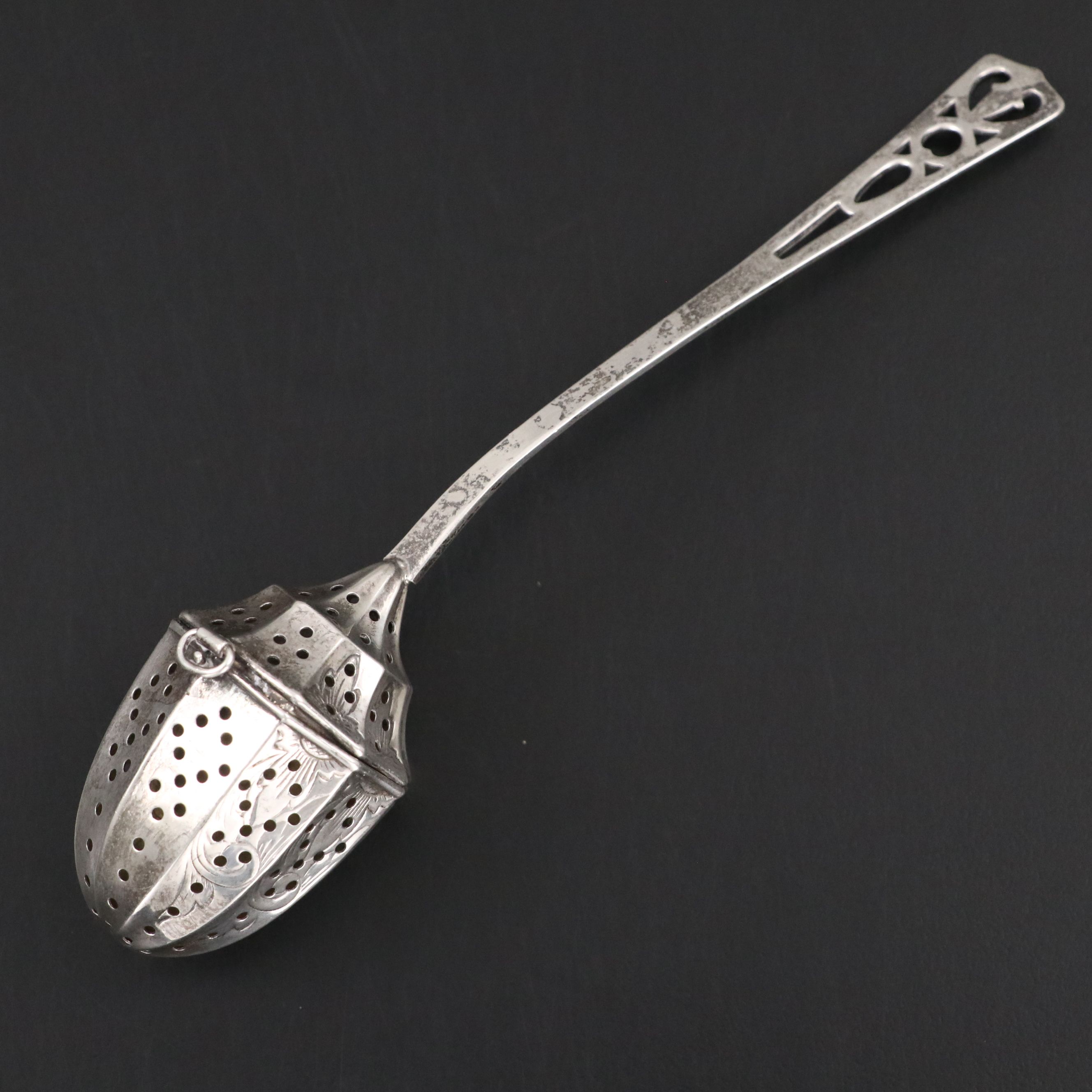Webster and Fessenden Sterling Silver Tea Strainers, Late 19th / Early 20th C.