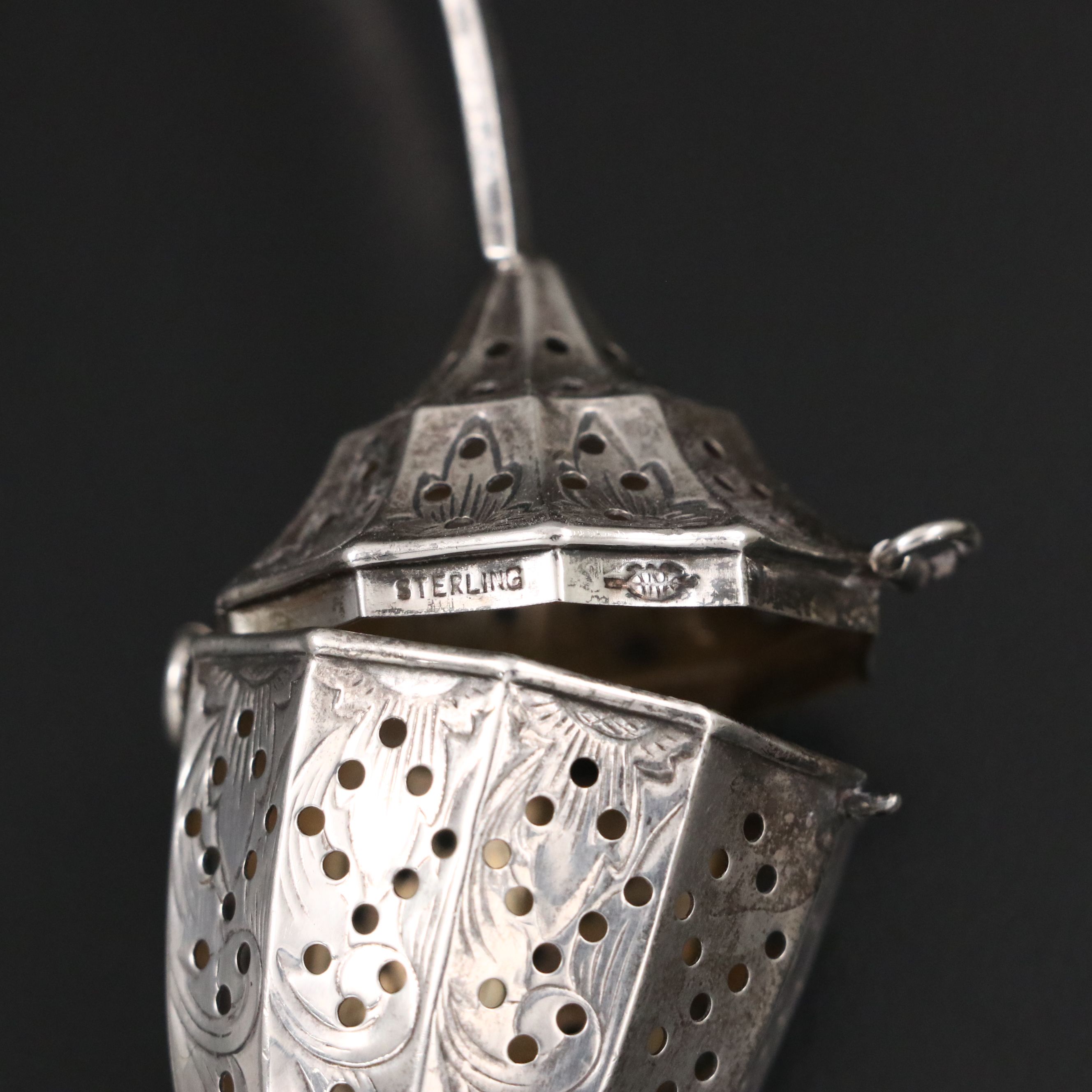 Webster and Fessenden Sterling Silver Tea Strainers, Late 19th / Early 20th C.