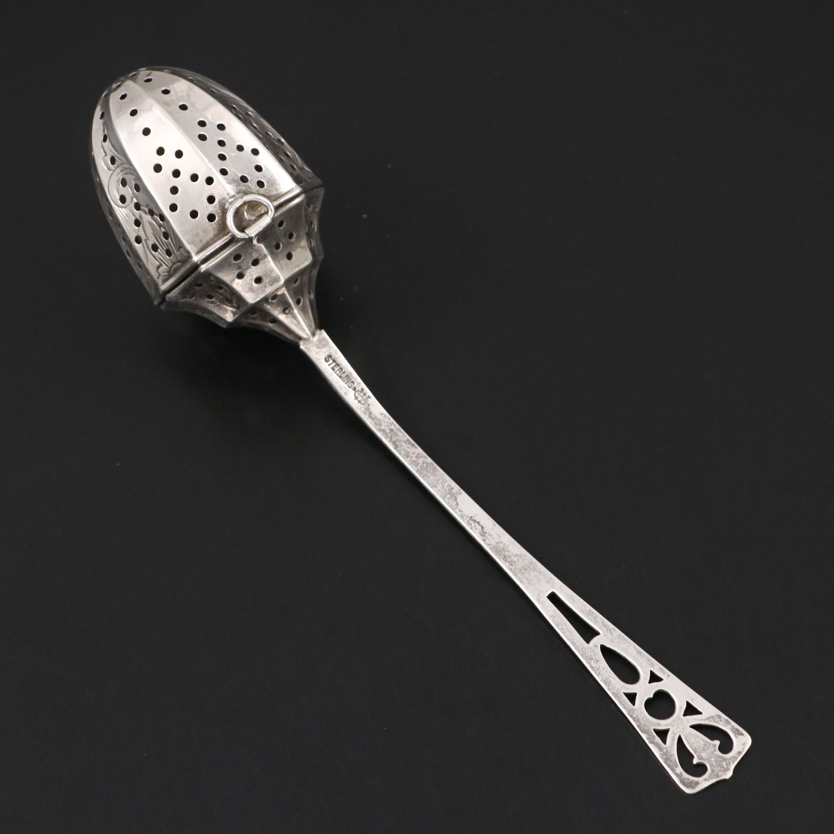 Webster and Fessenden Sterling Silver Tea Strainers, Late 19th / Early 20th C.