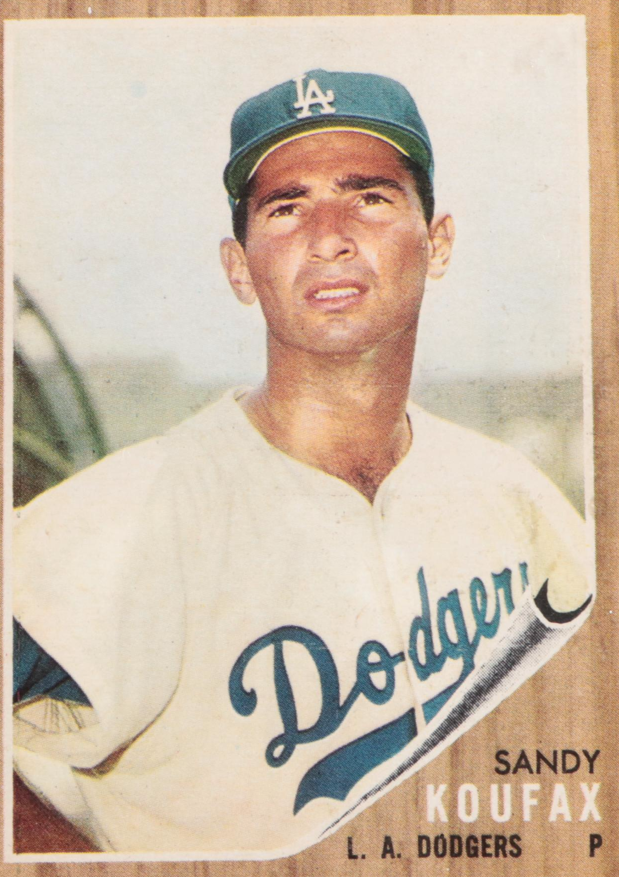1962 Topps Sandy Koufax Los Angeles Dodgers Baseball Card Graded SGC 4