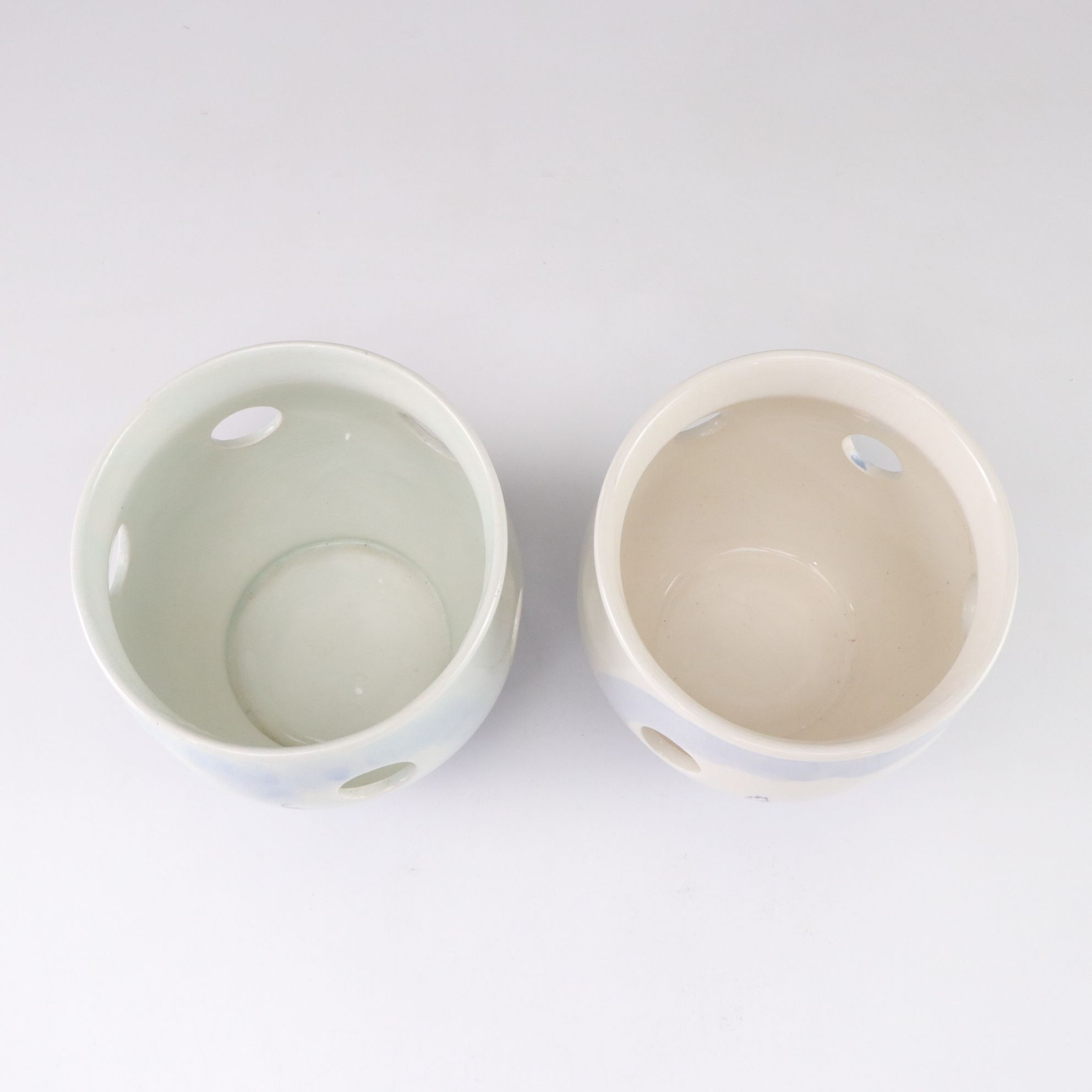 Delft Blue Crocus Planters, Candlesticks & Decorative Boxes with Windmill Motif