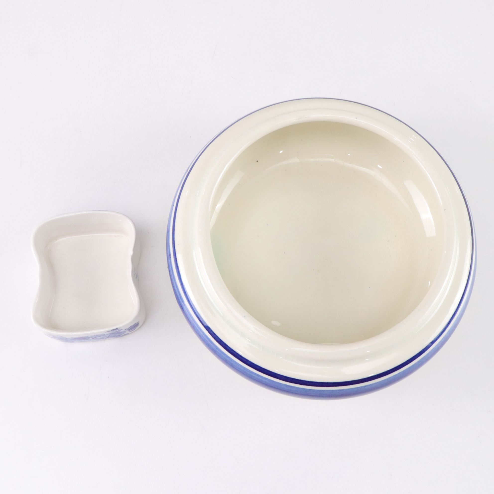 Delft Blue Crocus Planters, Candlesticks & Decorative Boxes with Windmill Motif