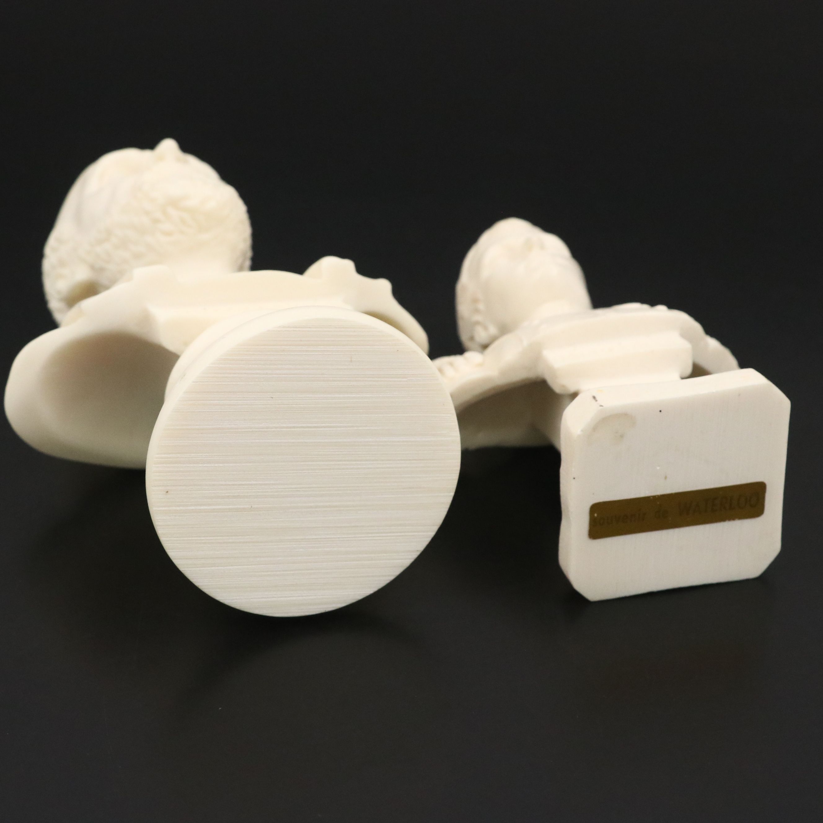 Resin Busts After Praxitiles' "Hermes" with Busts of Hippocrates and Napoleon