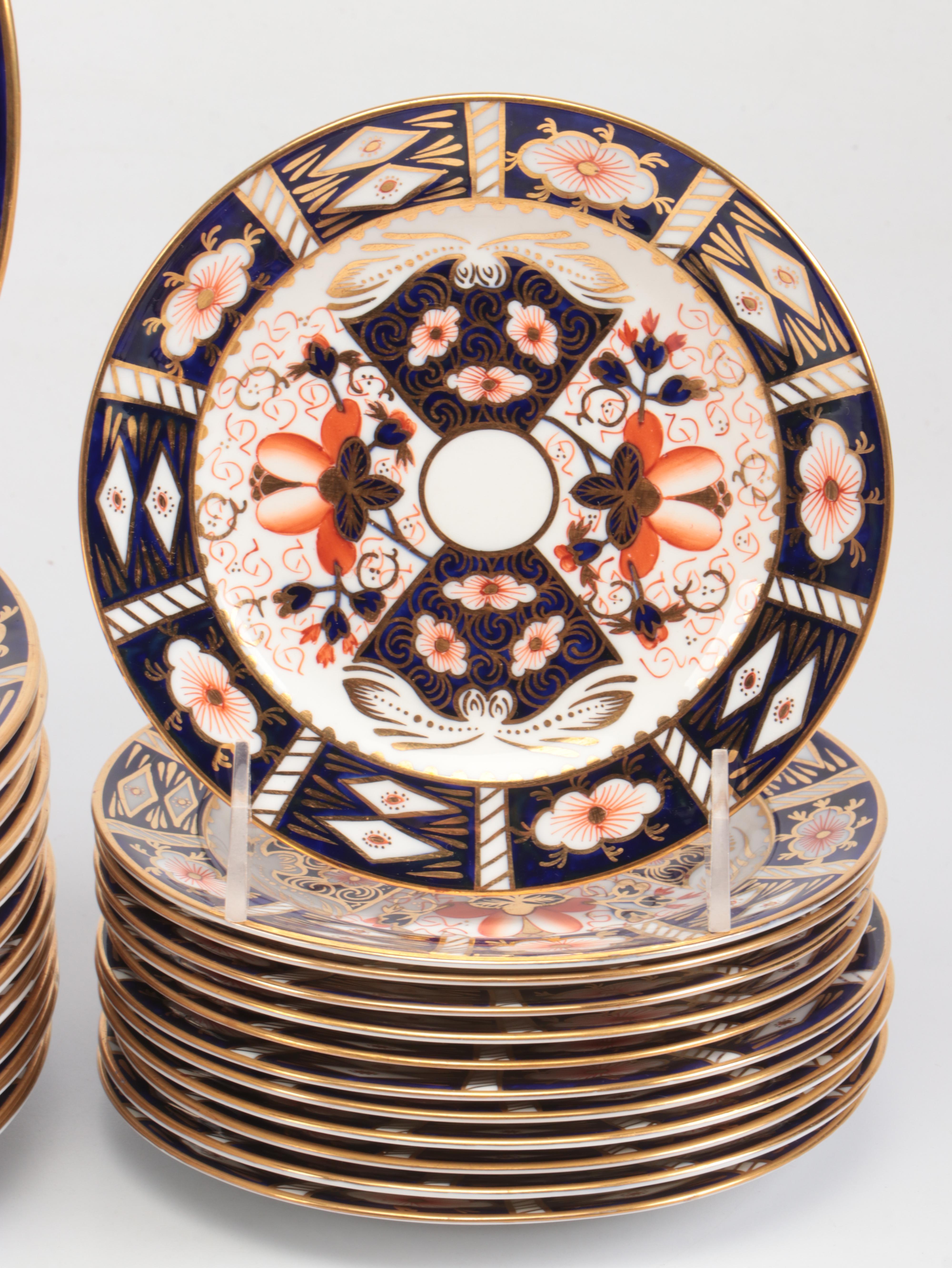 A Very Extensive Royal Crown Derby Imari Bone China Service, 20th