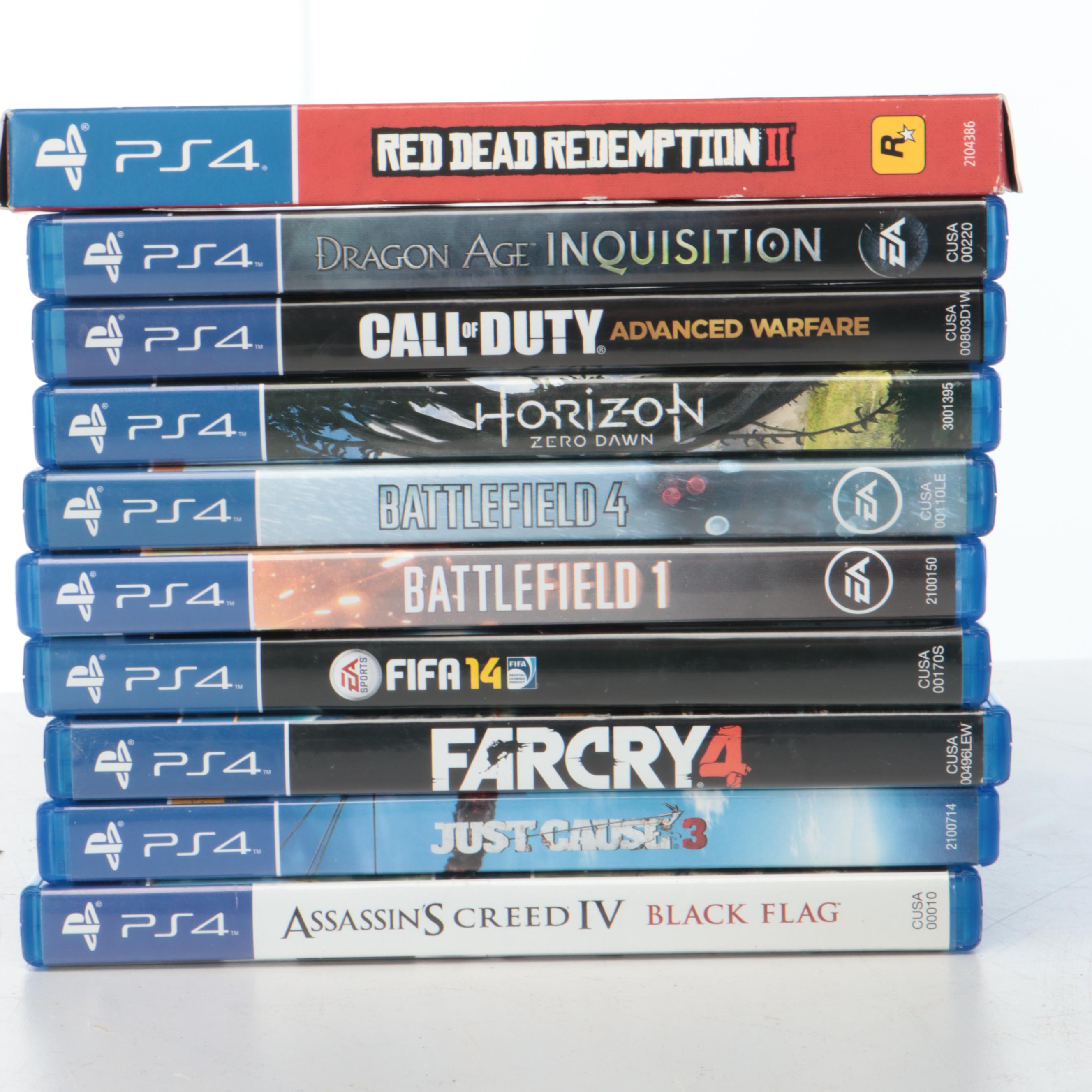 PlayStation 4 Console and Video Games with Qanba Pearl Joystick