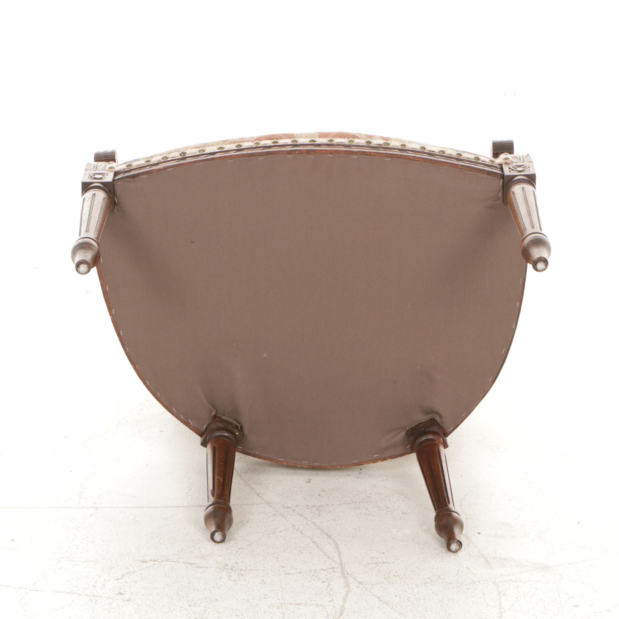 Louis XVI Style Oval Back Armchair, Early to Mid-20th Century