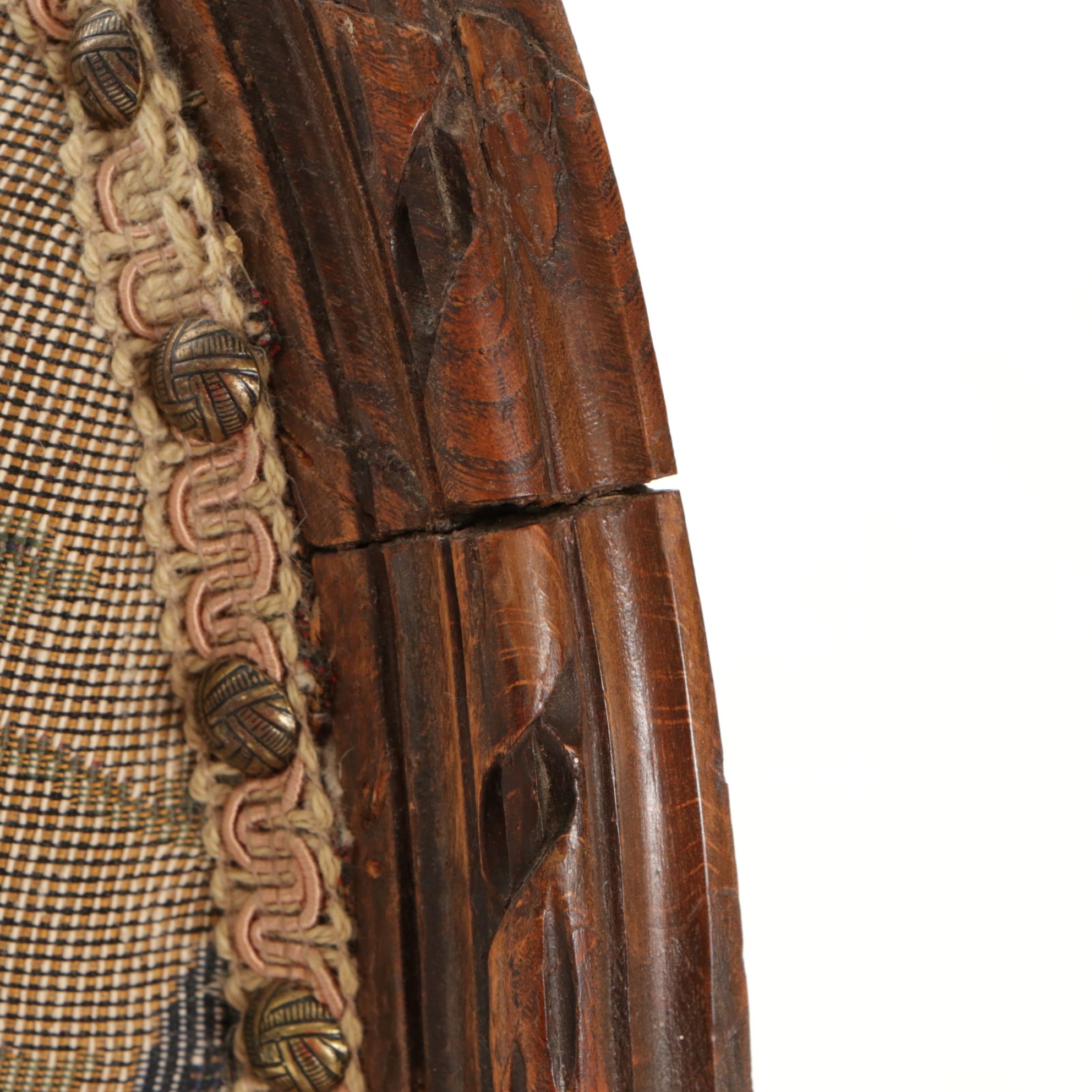 Louis XVI Style Oval Back Armchair, Early to Mid-20th Century