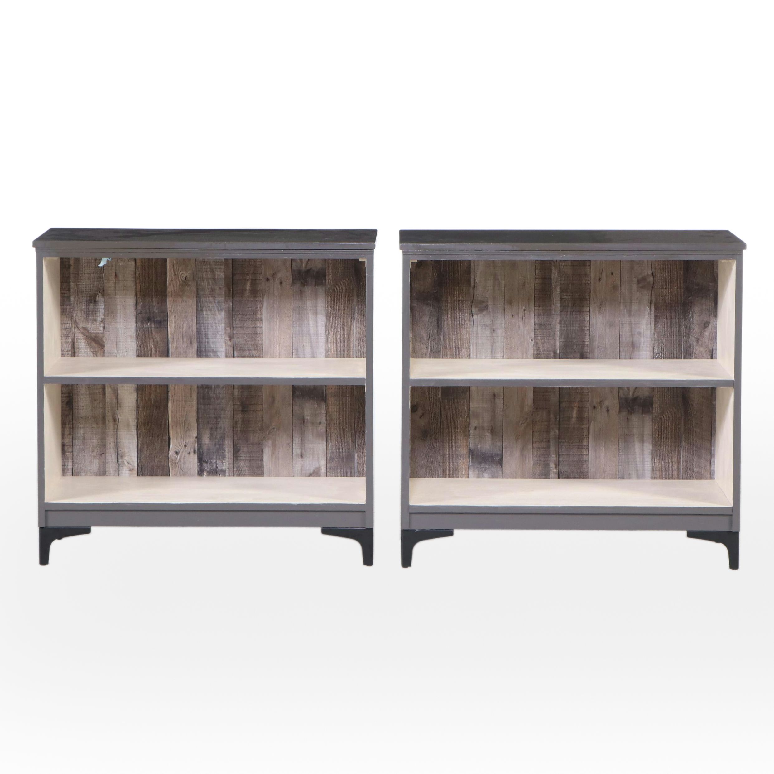 Pair of Painted Wood Bookcases