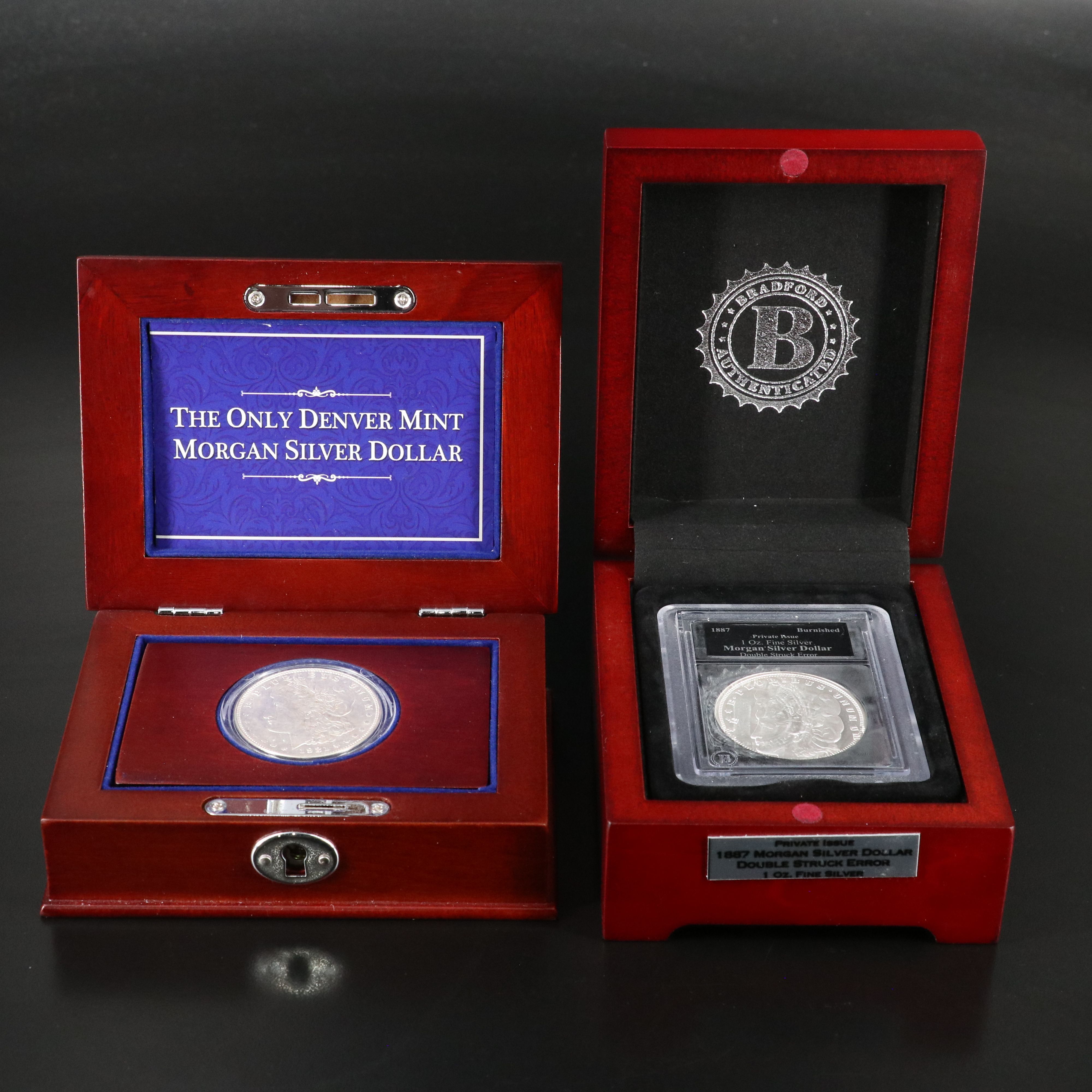 Fantasy Double-Struck 1-Oz. Morgan Silver Dollar, 1921-D Morgan Silver Dollar