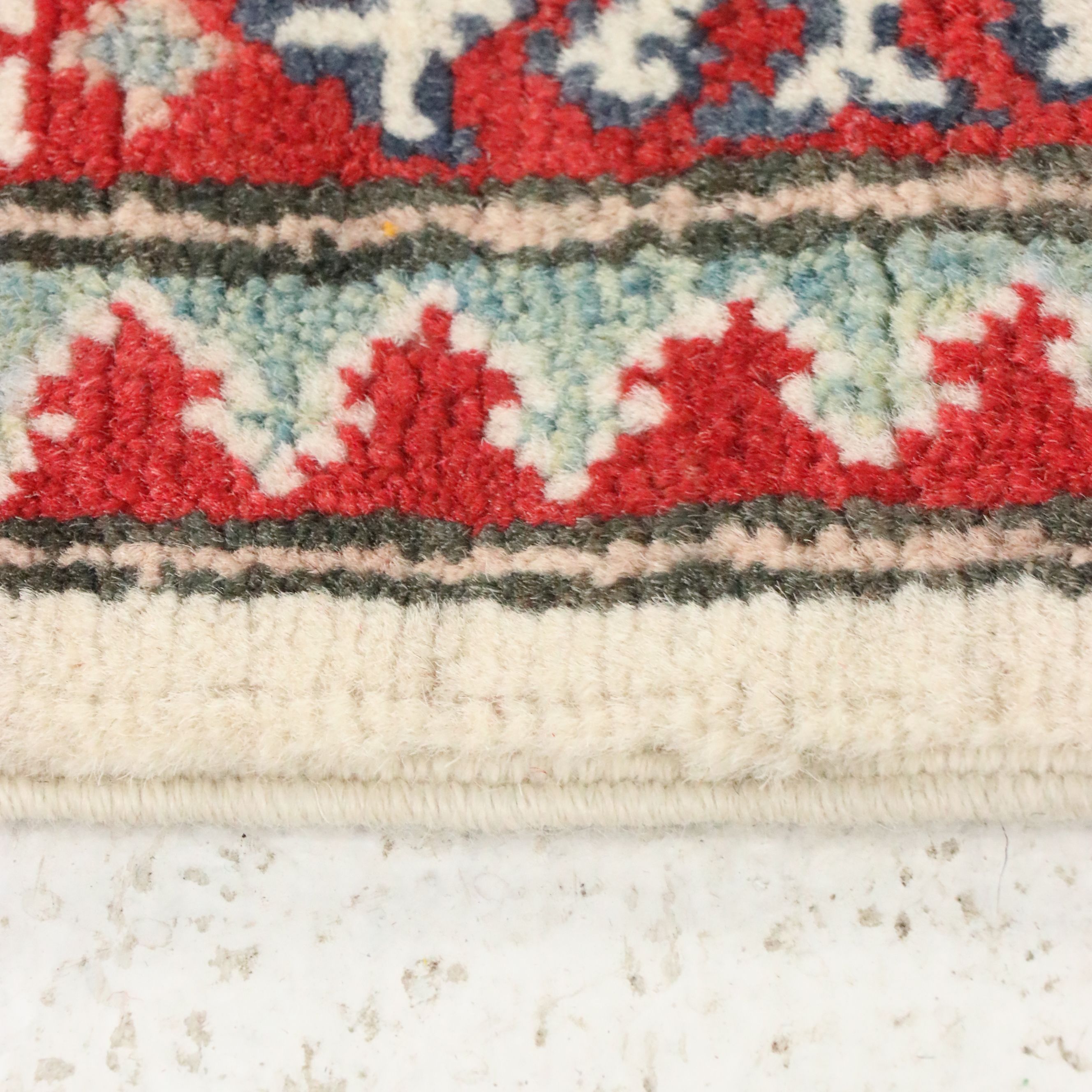 5' x 6'5 Hand-Knotted Pakistani Kazak Area Rug