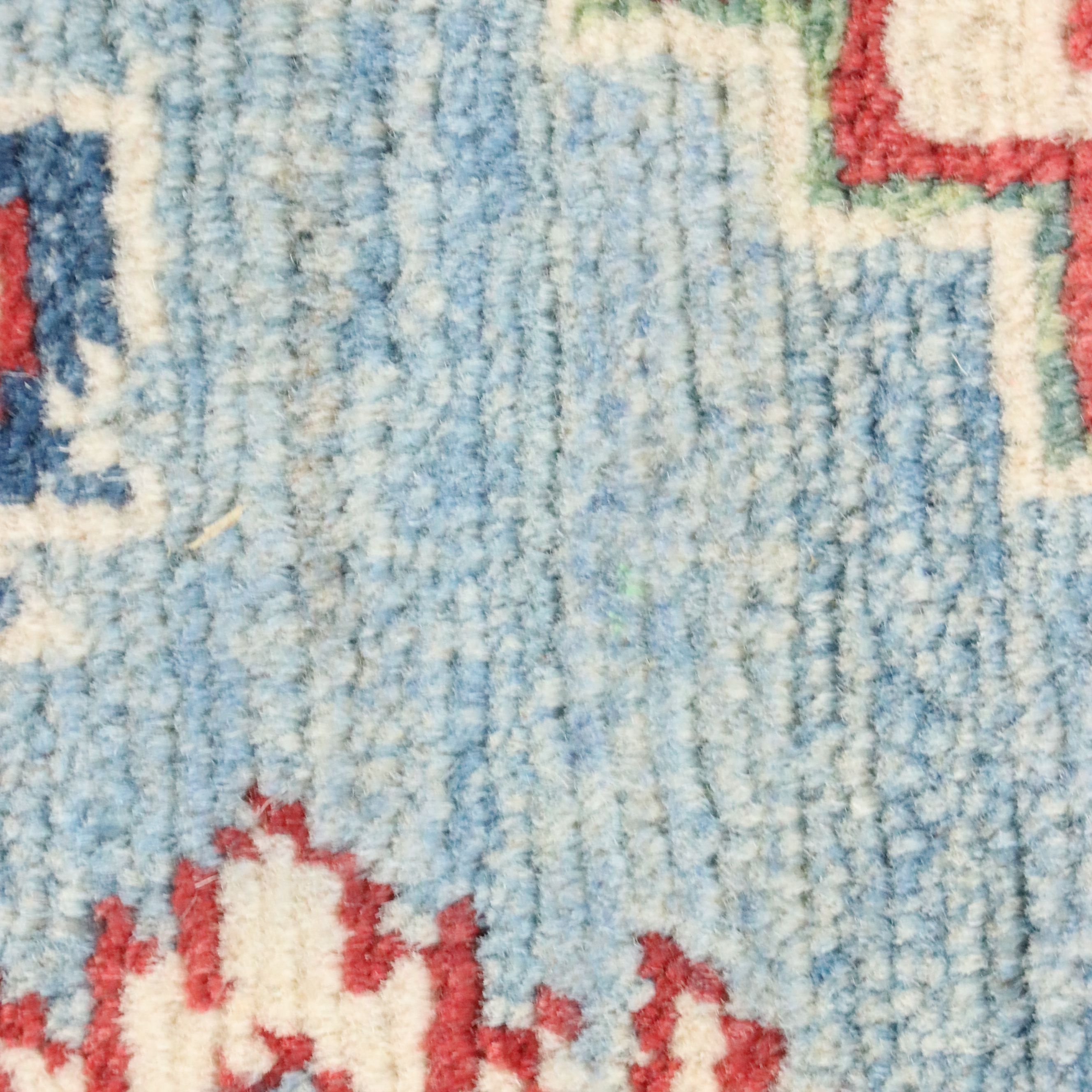 3'11 x 5'10 Hand-Knotted Pakistani Kazak Area Rug