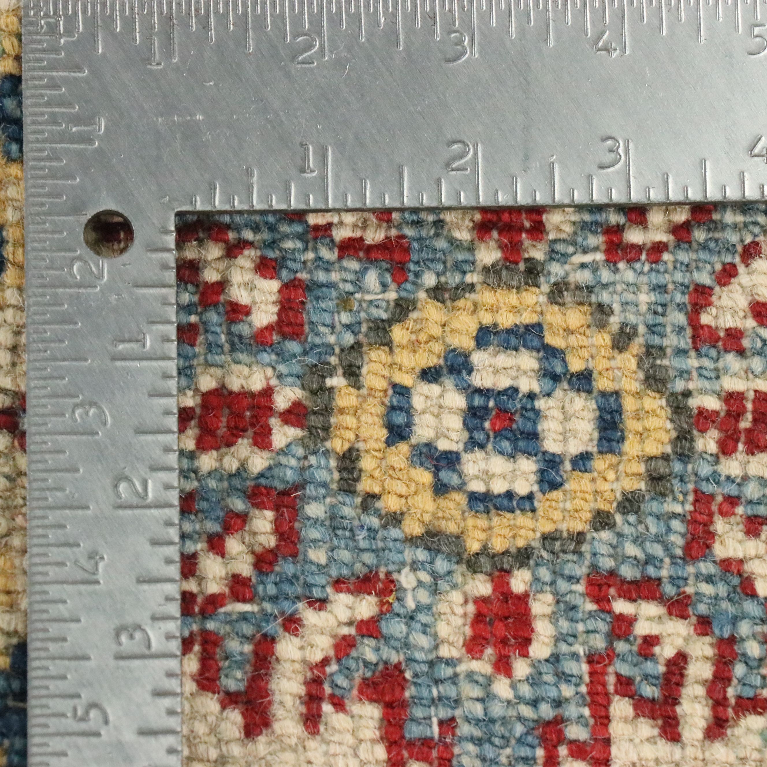 3'11 x 5'10 Hand-Knotted Pakistani Kazak Area Rug