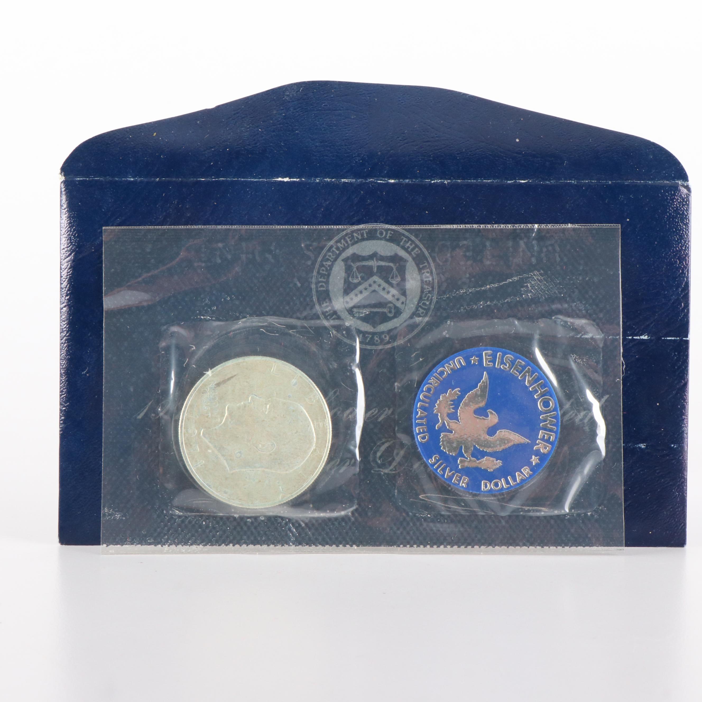 Collection of Uncirculated and Proof 40% Silver Eisenhower Dollars