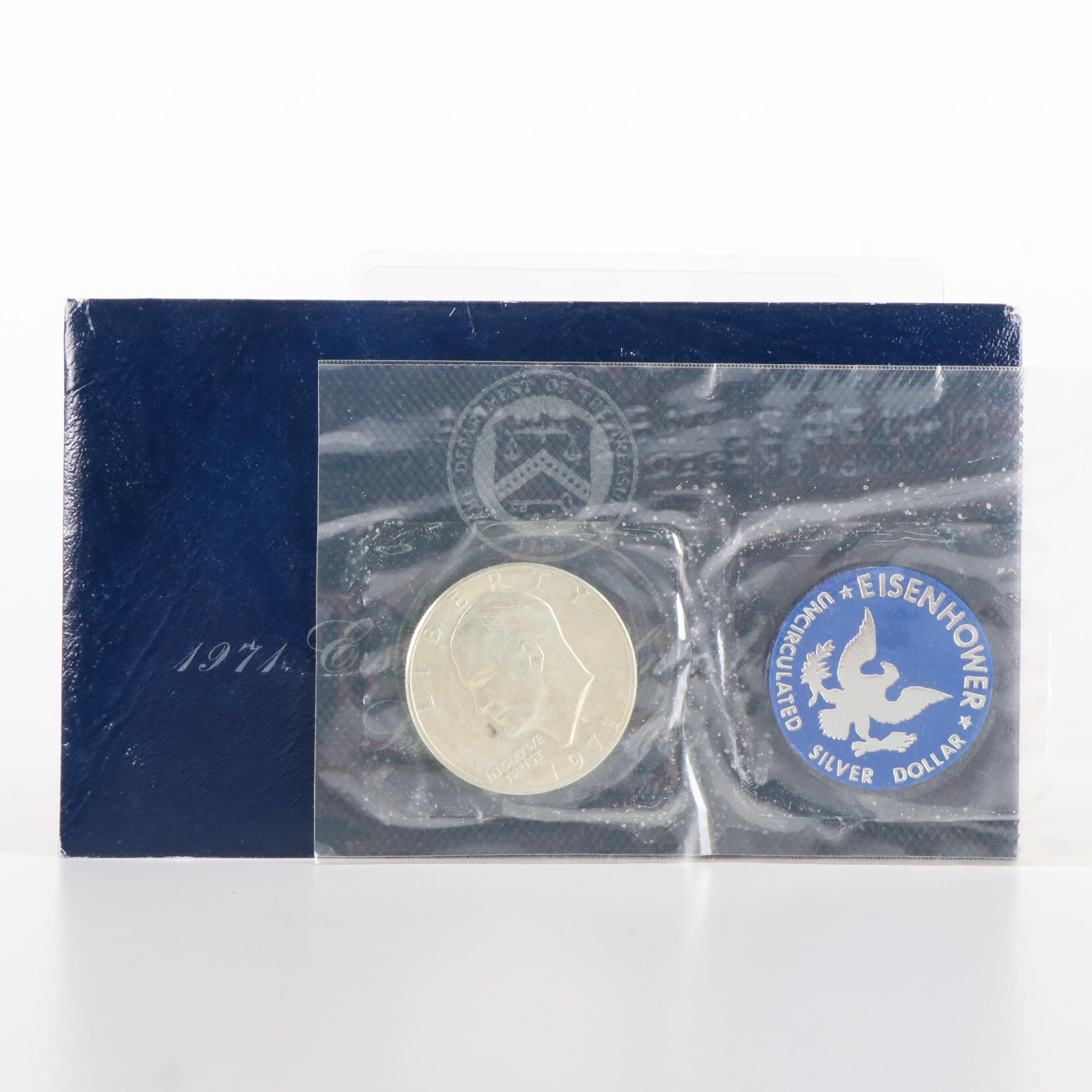 Collection of Uncirculated and Proof 40% Silver Eisenhower Dollars