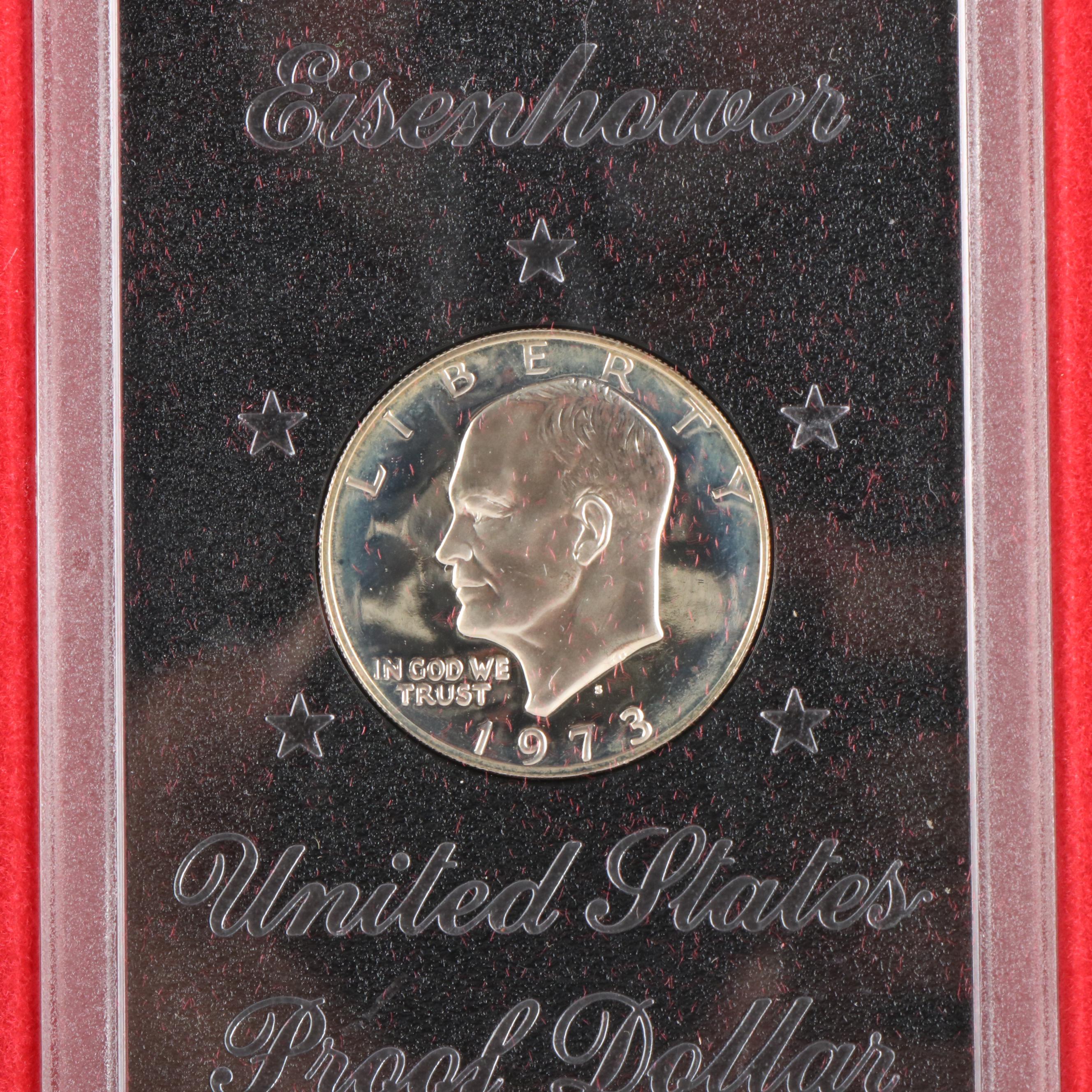 Collection of Uncirculated and Proof 40% Silver Eisenhower Dollars