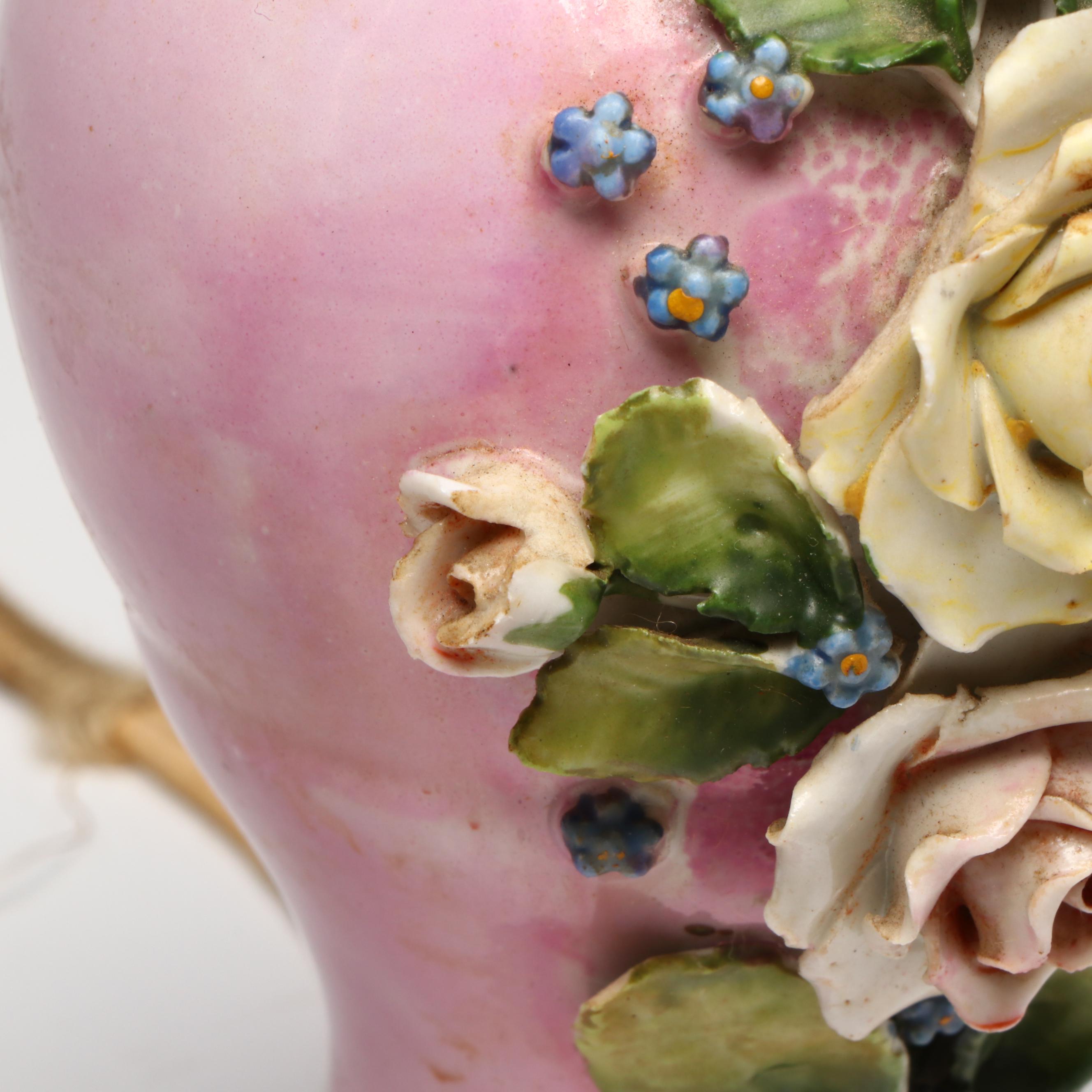 Ceramic Boudoir Lamp with Vanity and Other Decor