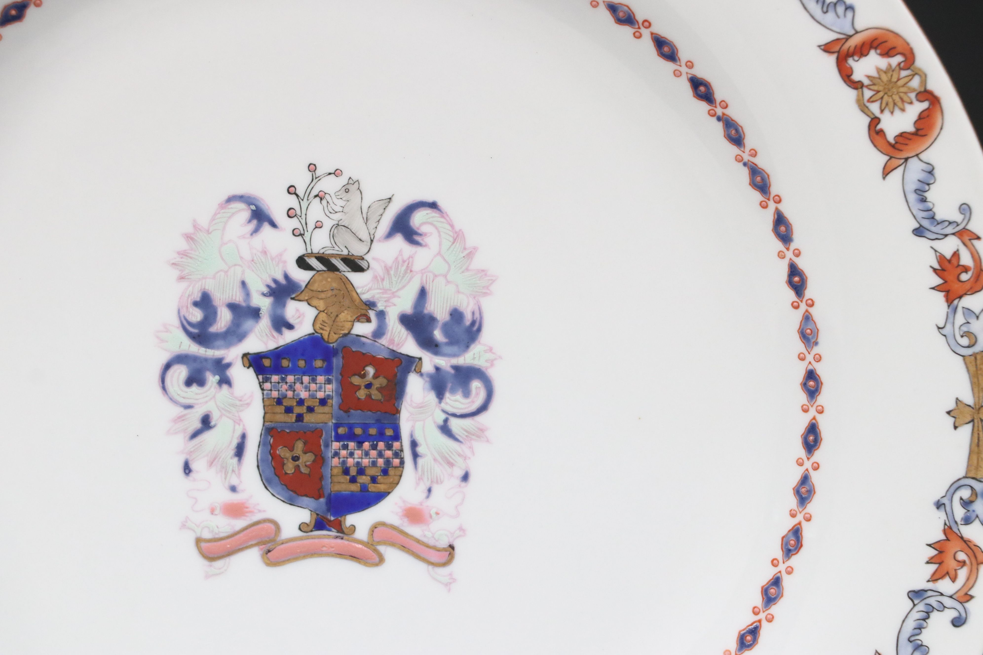 Maitland Smith Chinese Export Style Armorial Porcelain Plates