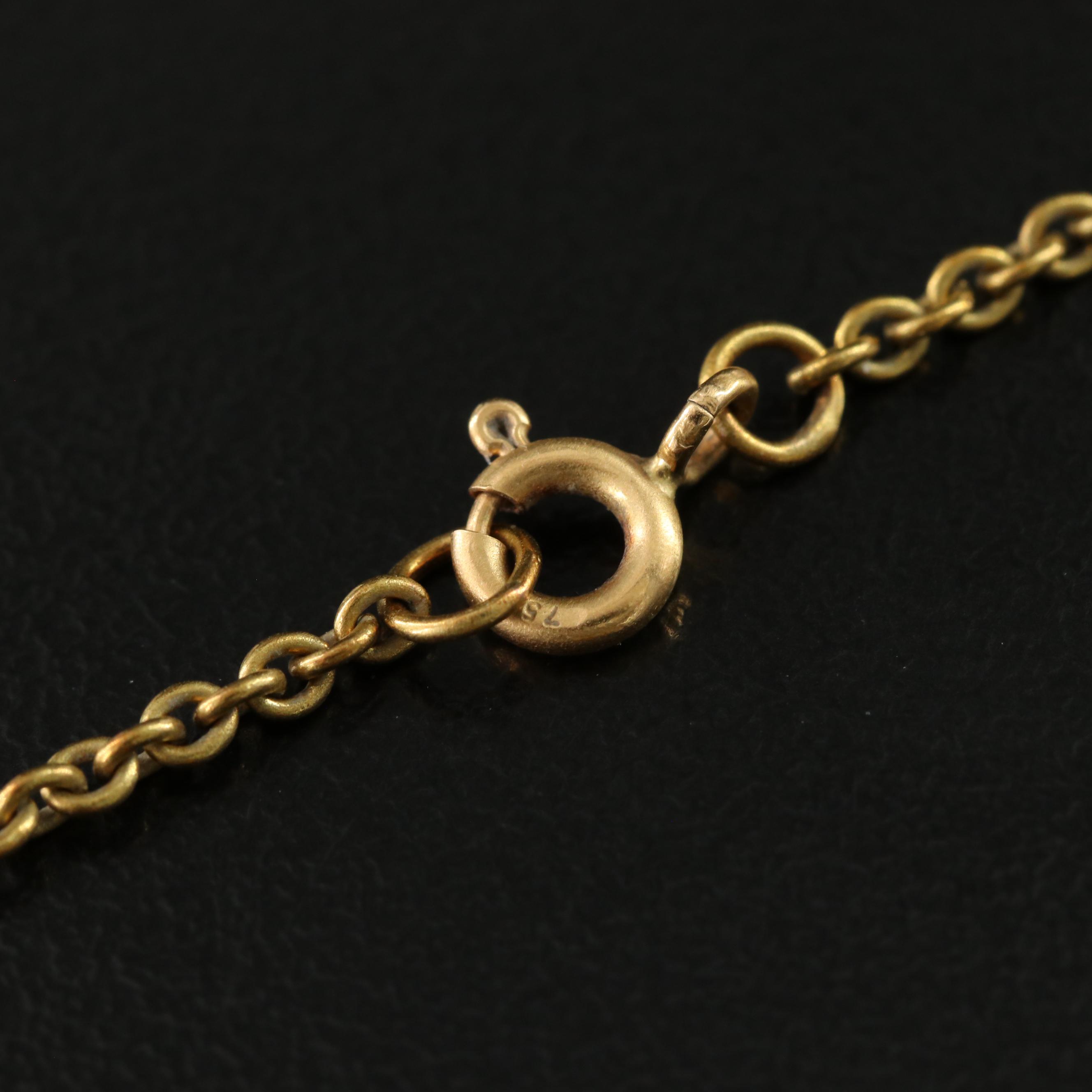 1988 Barry Kieselstein-Cord 18K Cross Pendant Necklace