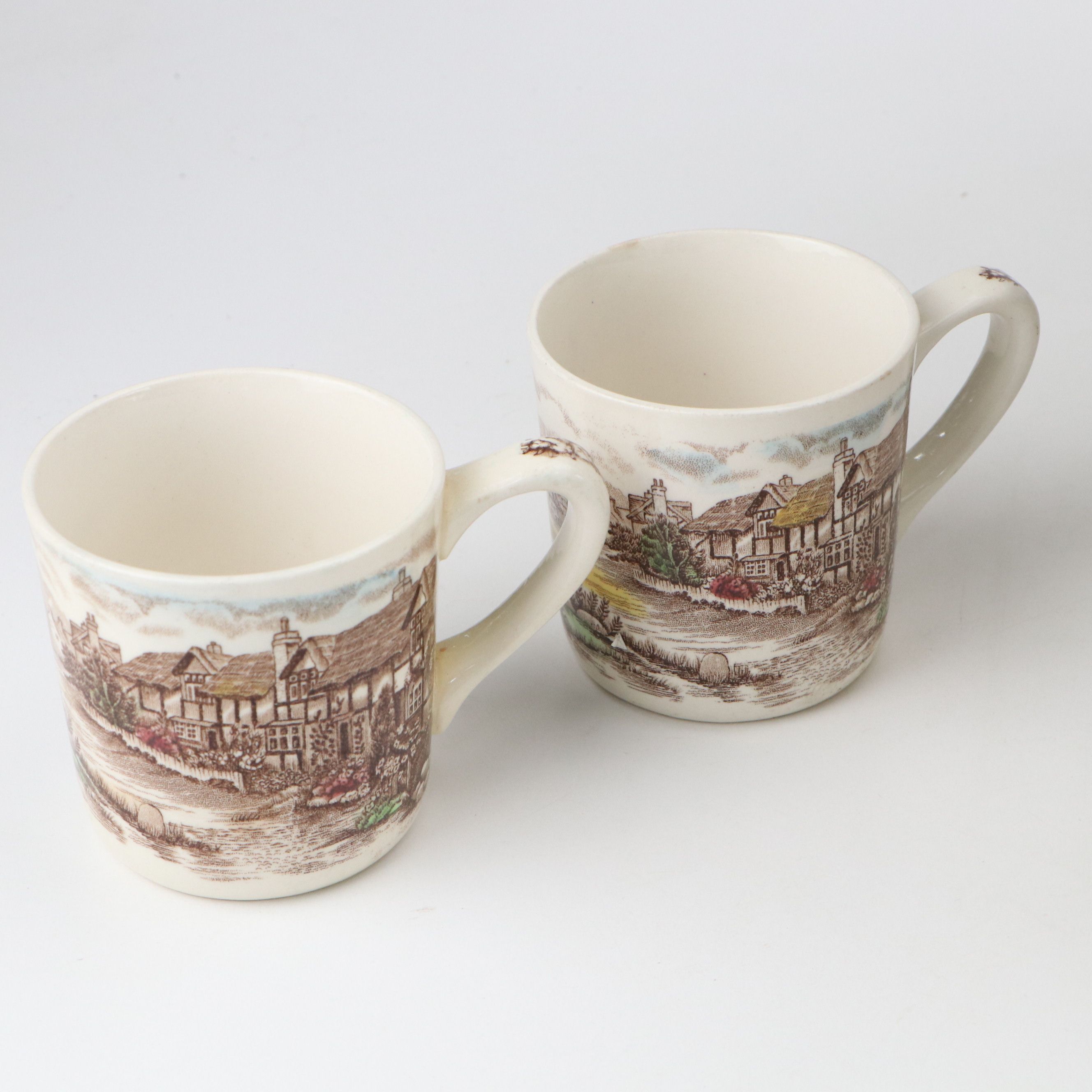 Johnson Bros. "The Friendly Village" with Other Johnson Bros. Transferware