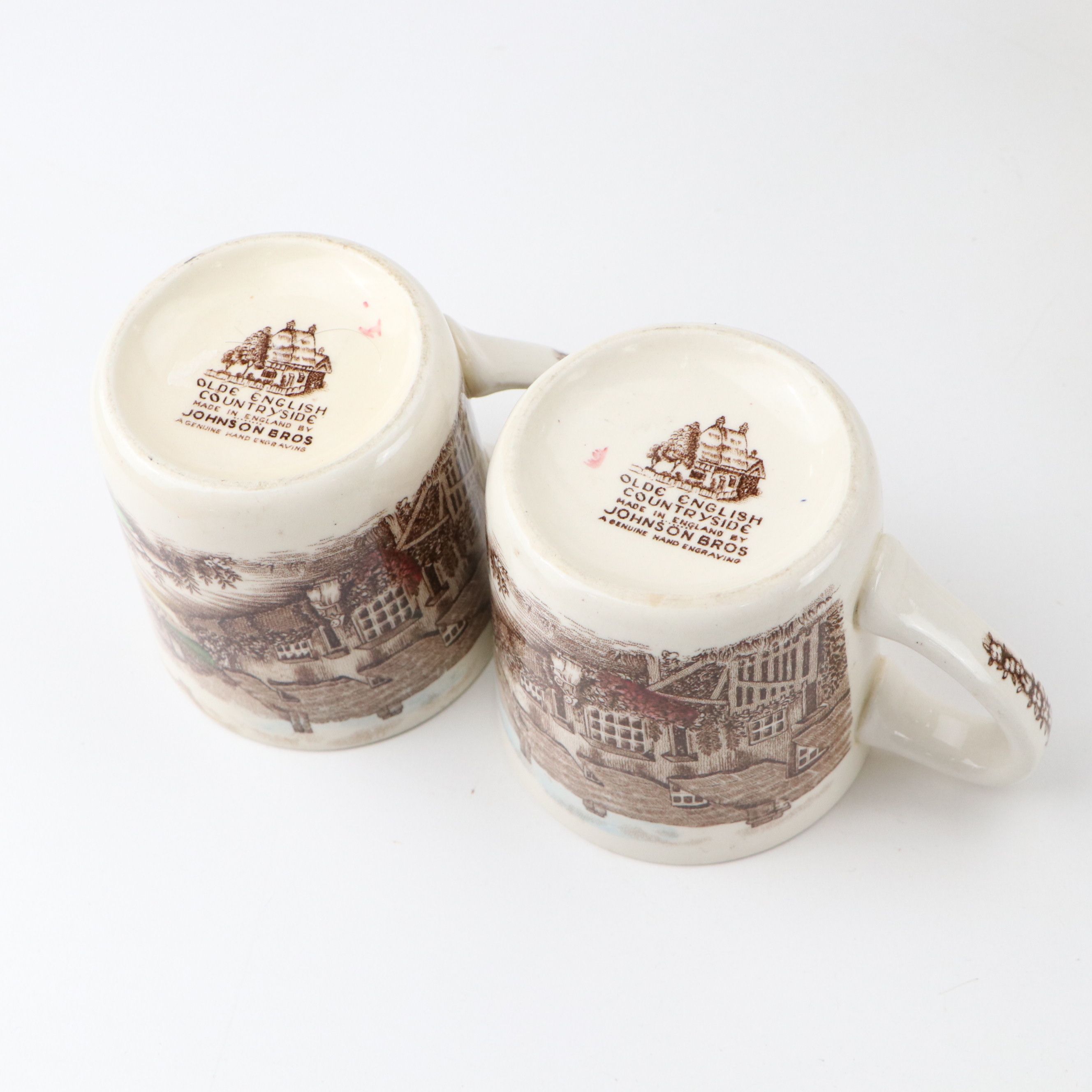 Johnson Bros. "The Friendly Village" with Other Johnson Bros. Transferware