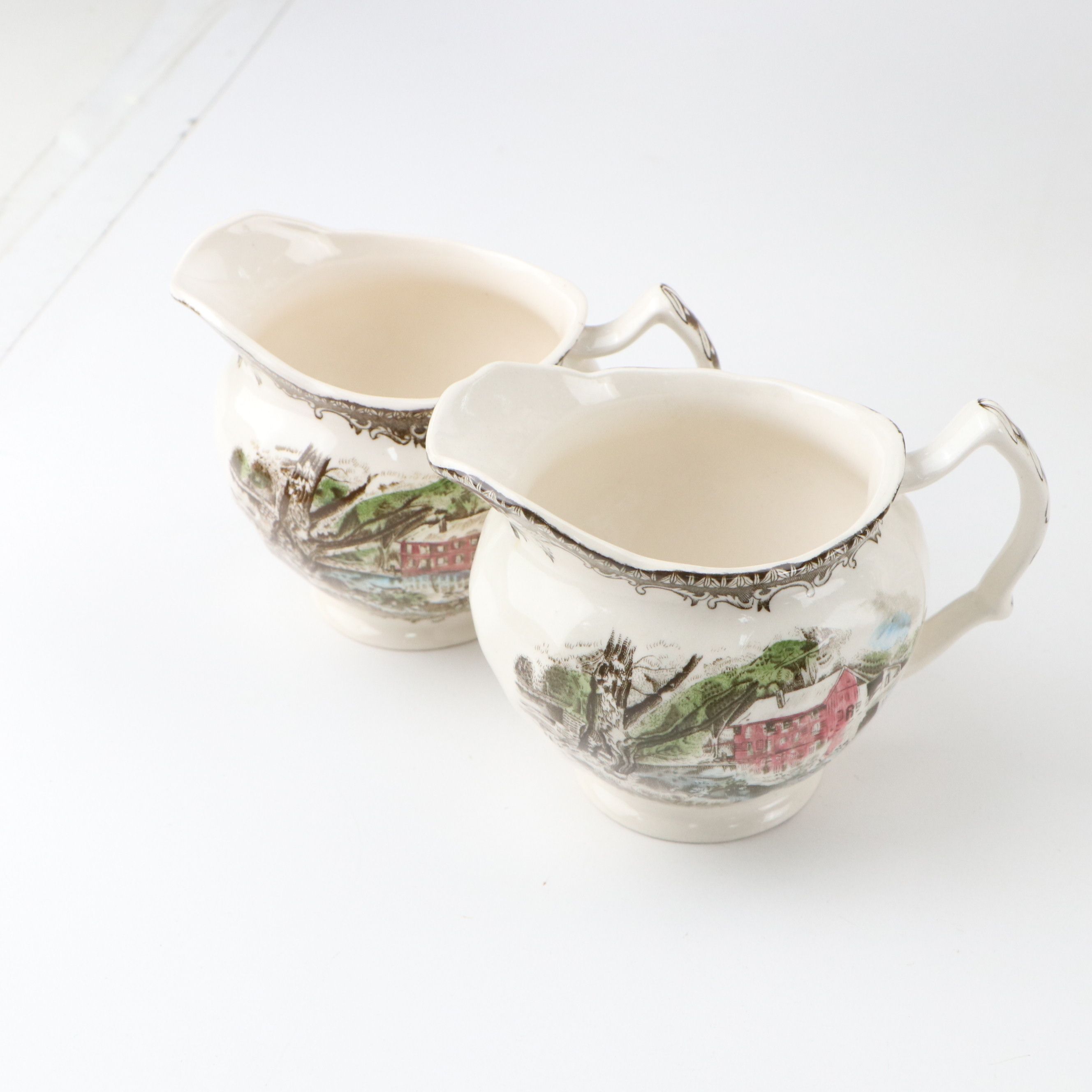 Johnson Bros. "The Friendly Village" with Other Johnson Bros. Transferware