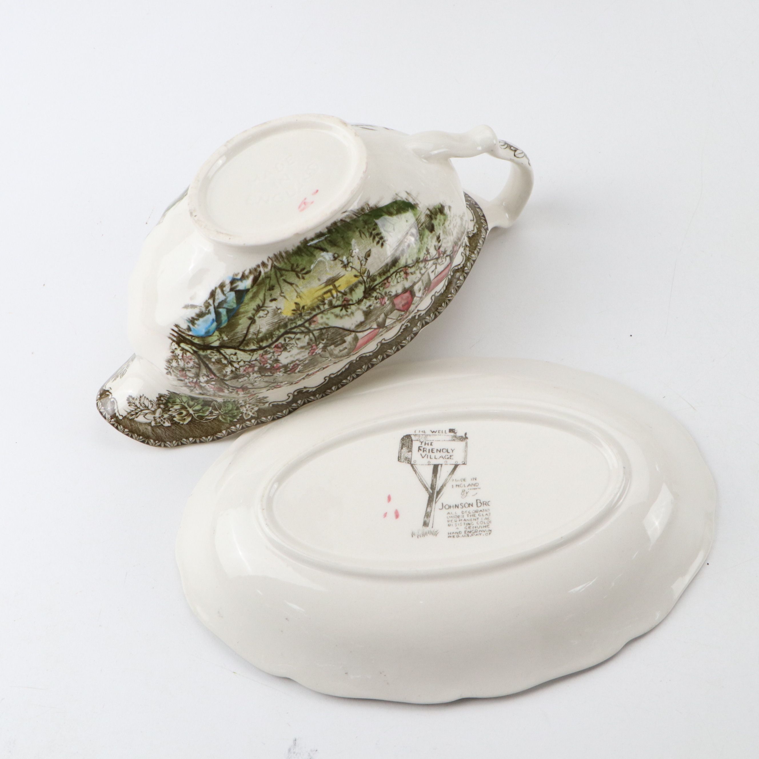 Johnson Bros. "The Friendly Village" with Other Johnson Bros. Transferware