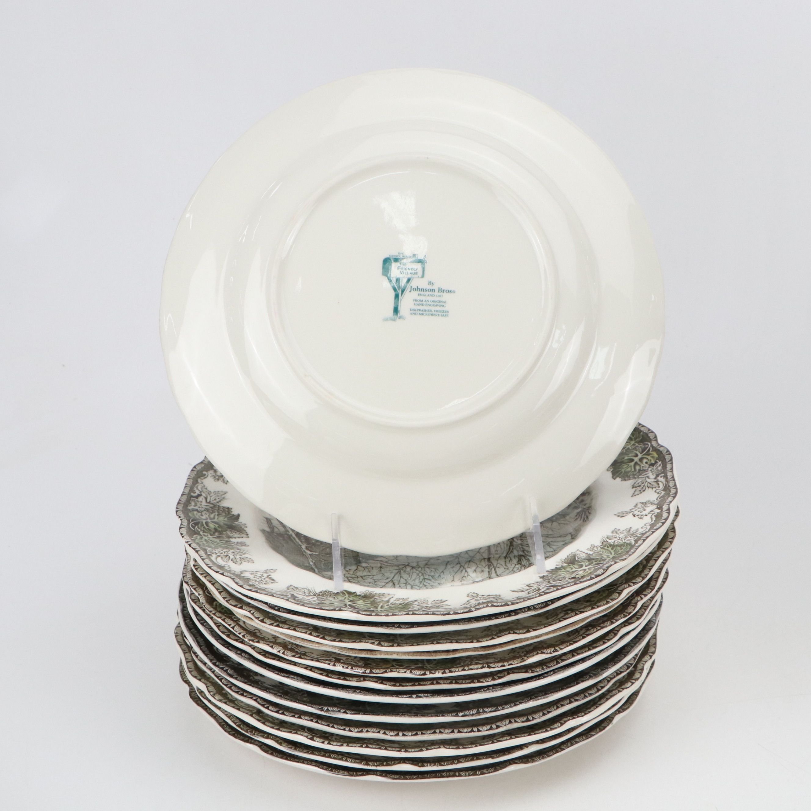 Johnson Bros. "The Friendly Village" with Other Johnson Bros. Transferware