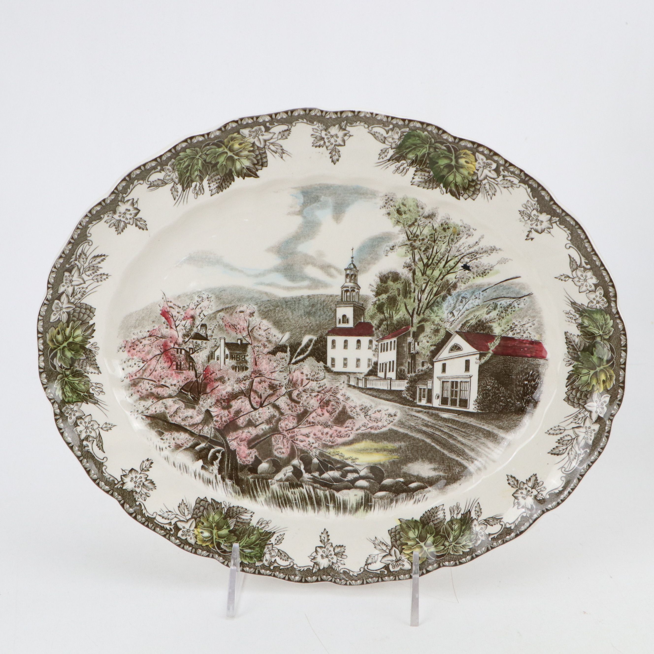 Johnson Bros. "The Friendly Village" with Other Johnson Bros. Transferware