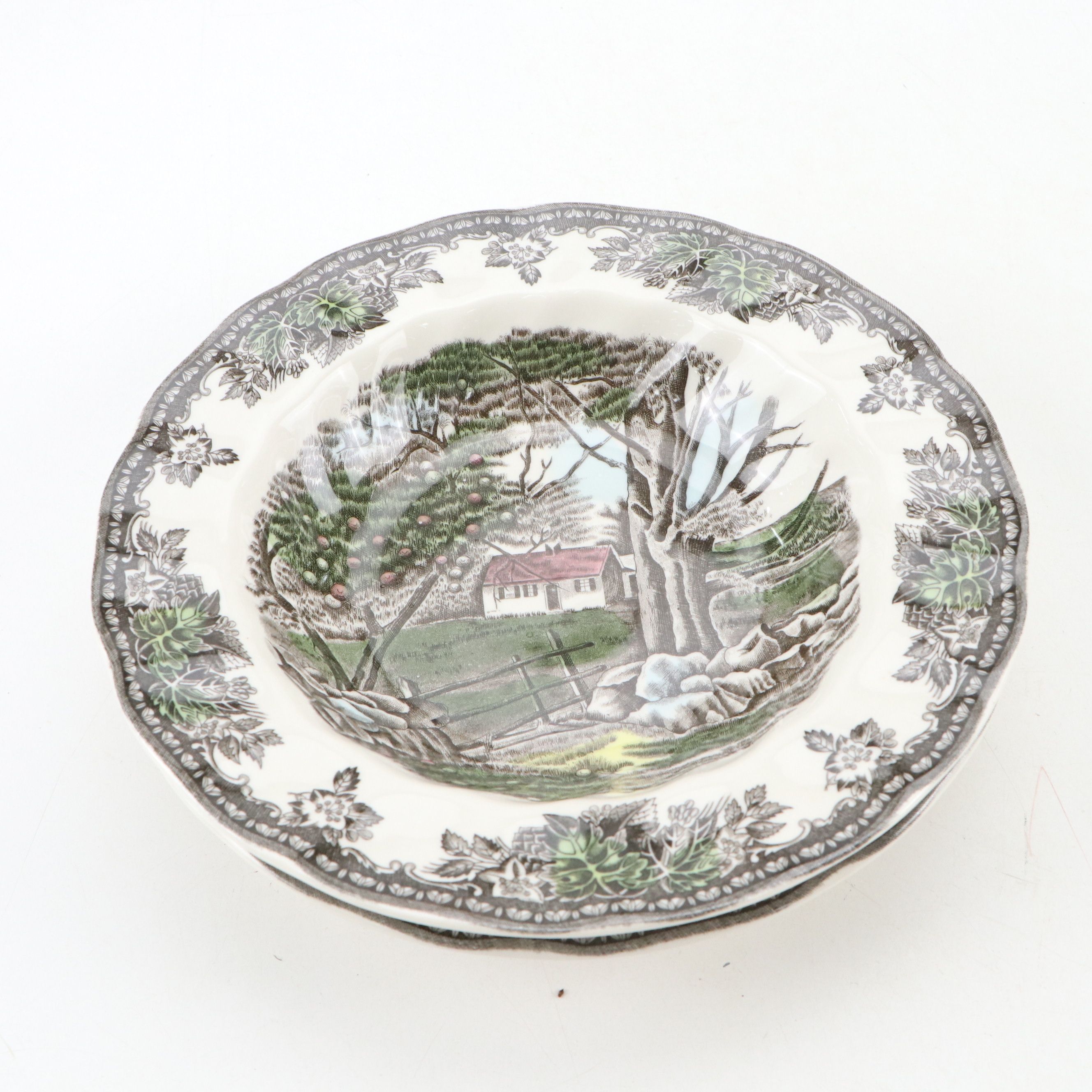 Johnson Bros. "The Friendly Village" with Other Johnson Bros. Transferware