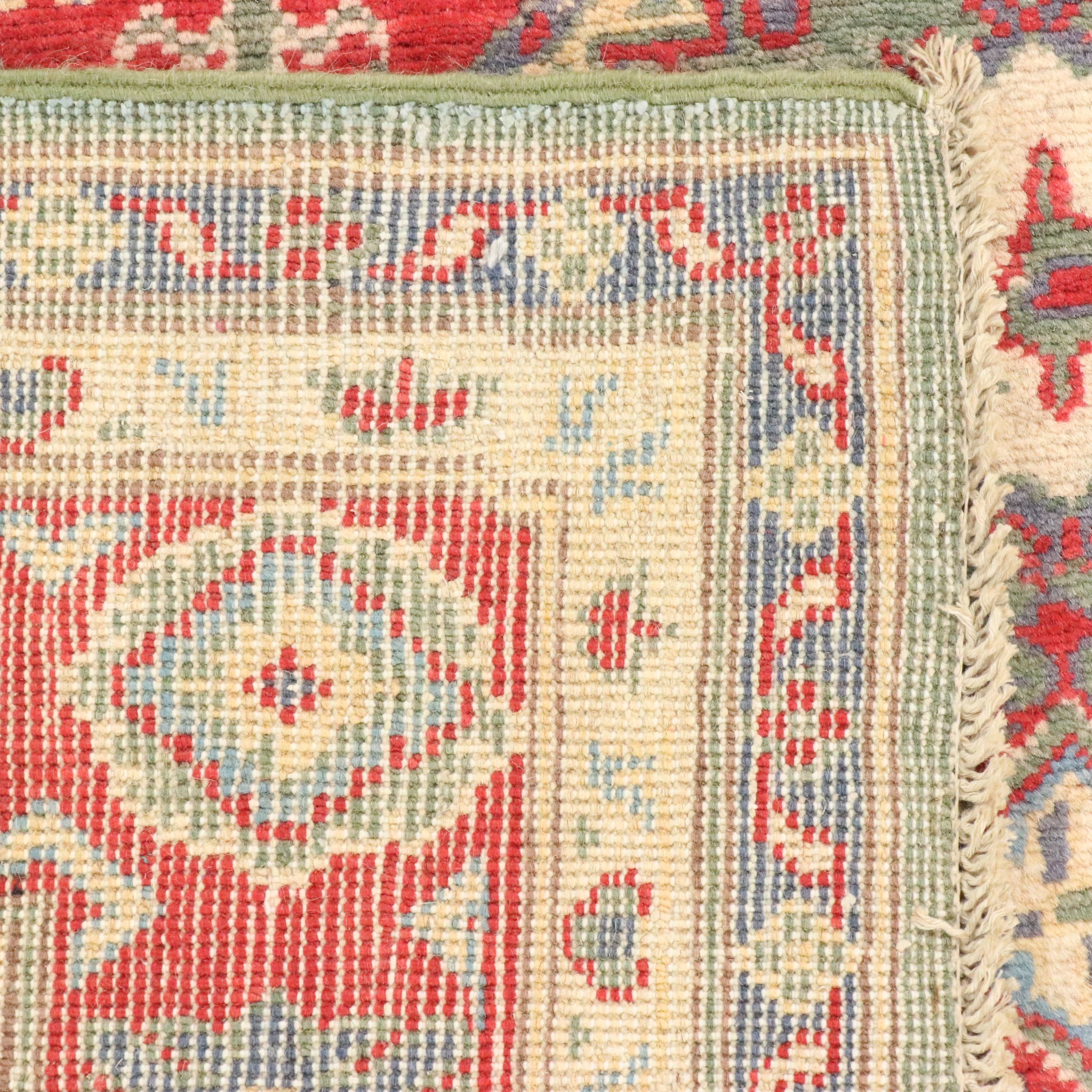 4' x 6' Hand-Knotted Pakistani Kazak Area Rug