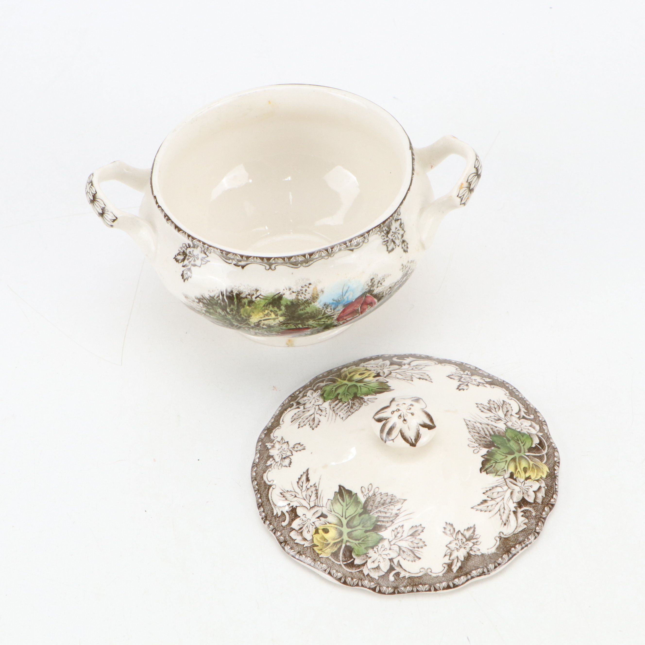 Johnson Bros. "The Friendly Village" with Other Johnson Bros. Transferware