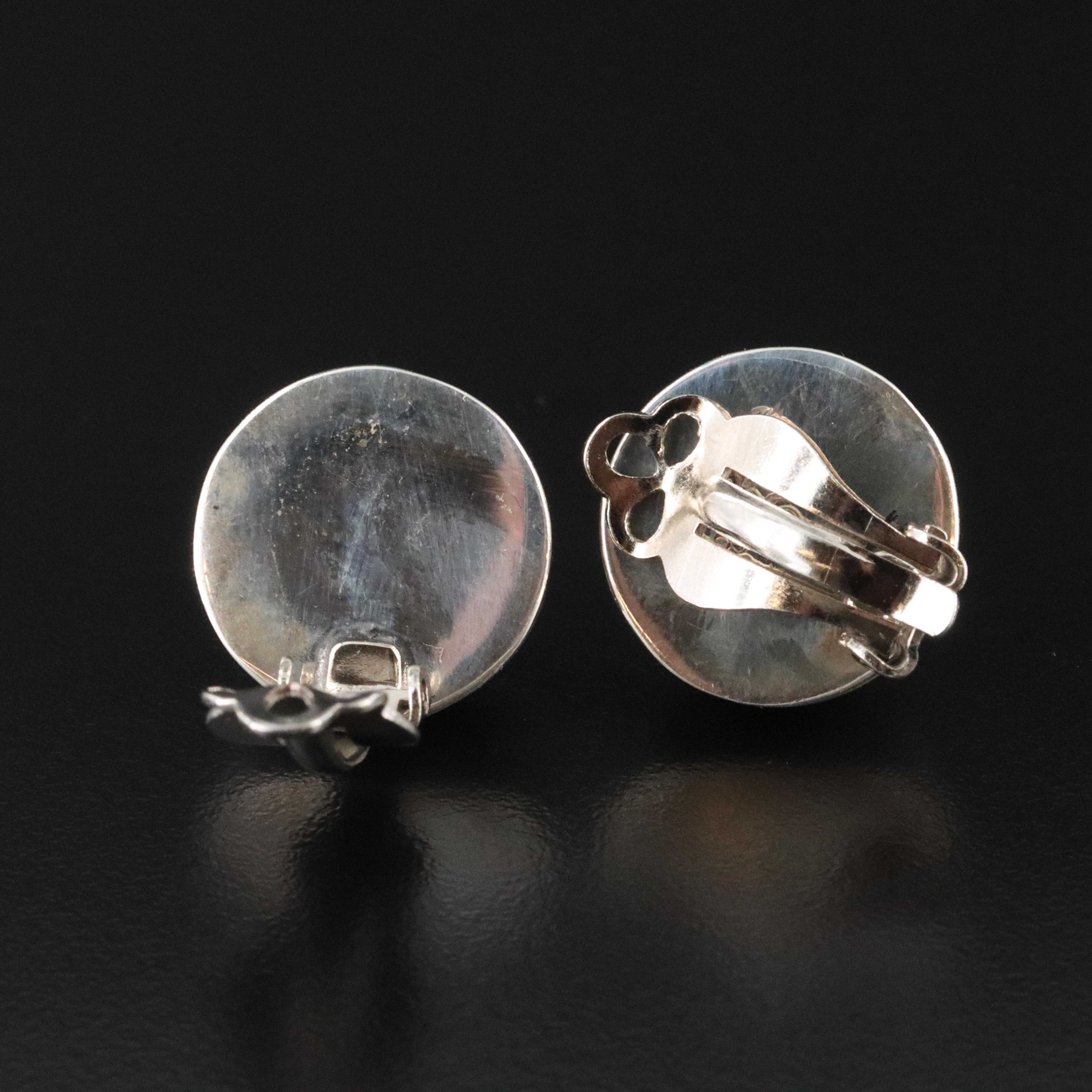 Sterling Dome Earrings
