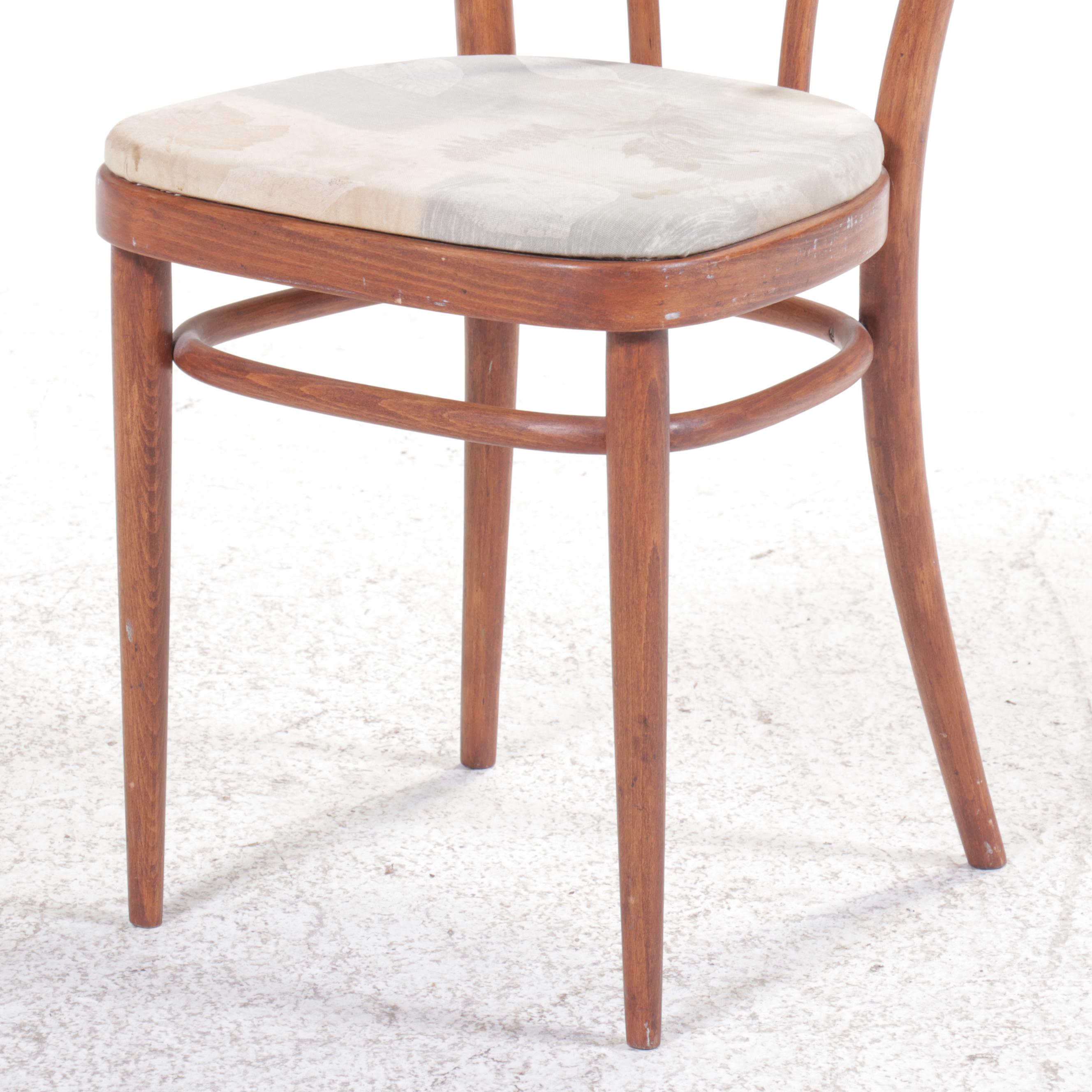 Art Nouveau Style Bent Wood Side Chair, 20th Century