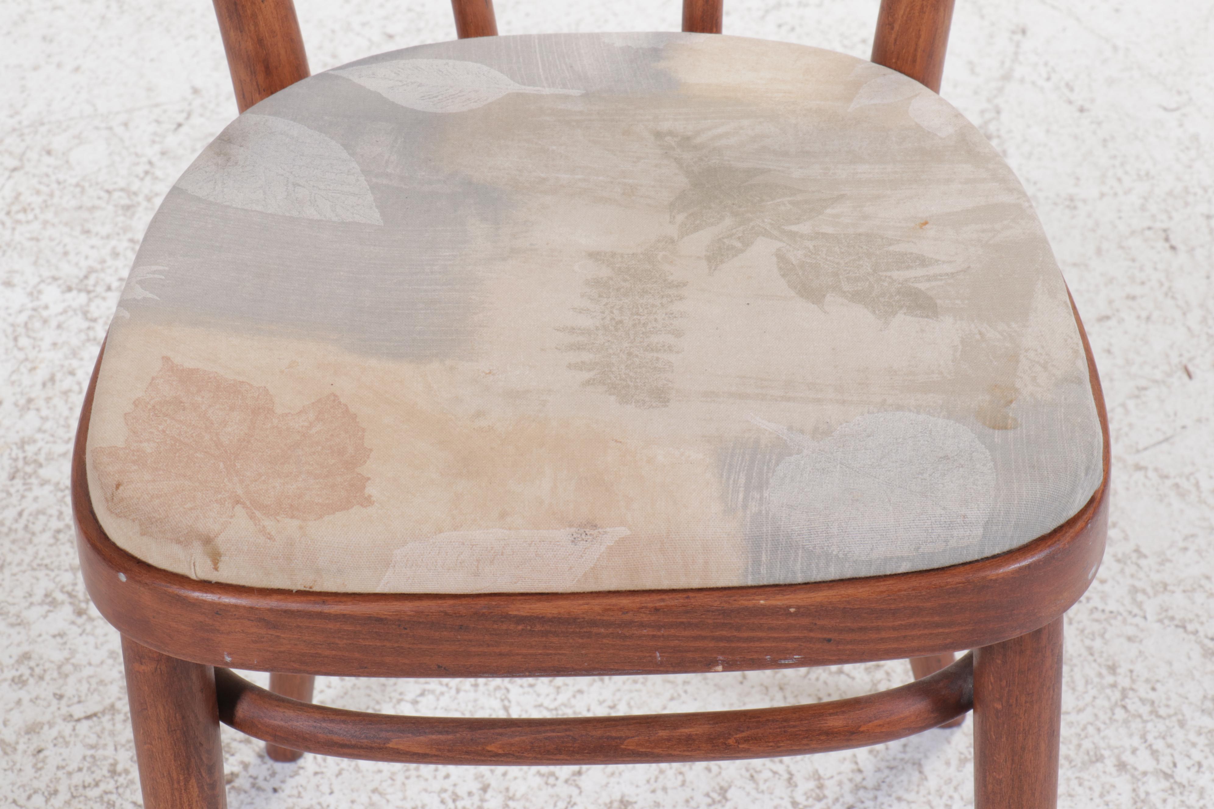 Art Nouveau Style Bent Wood Side Chair, 20th Century