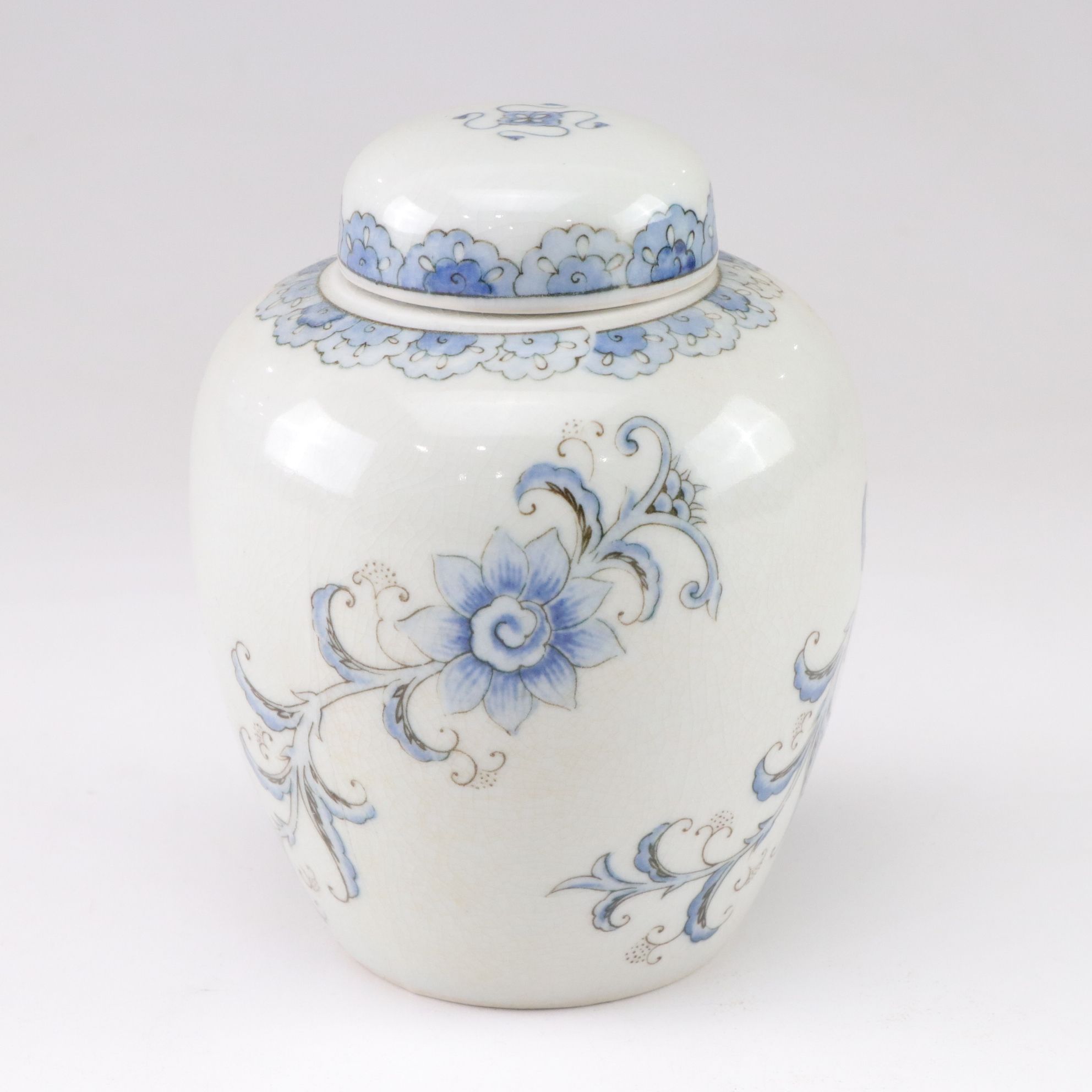 Franklin Mint Okura Porcelain Vase with Famille Rose Vase and Ginger Jar