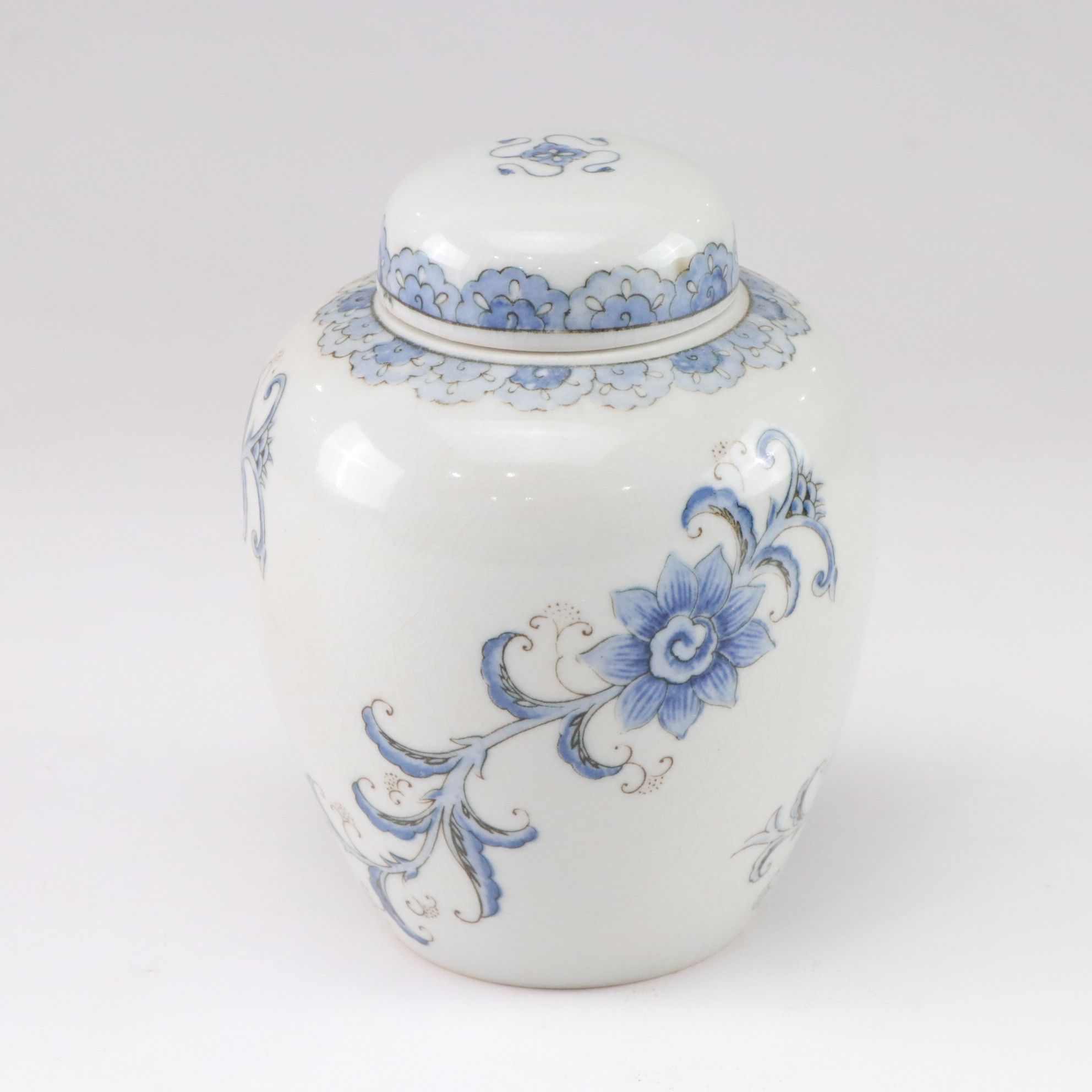 Franklin Mint Okura Porcelain Vase with Famille Rose Vase and Ginger Jar