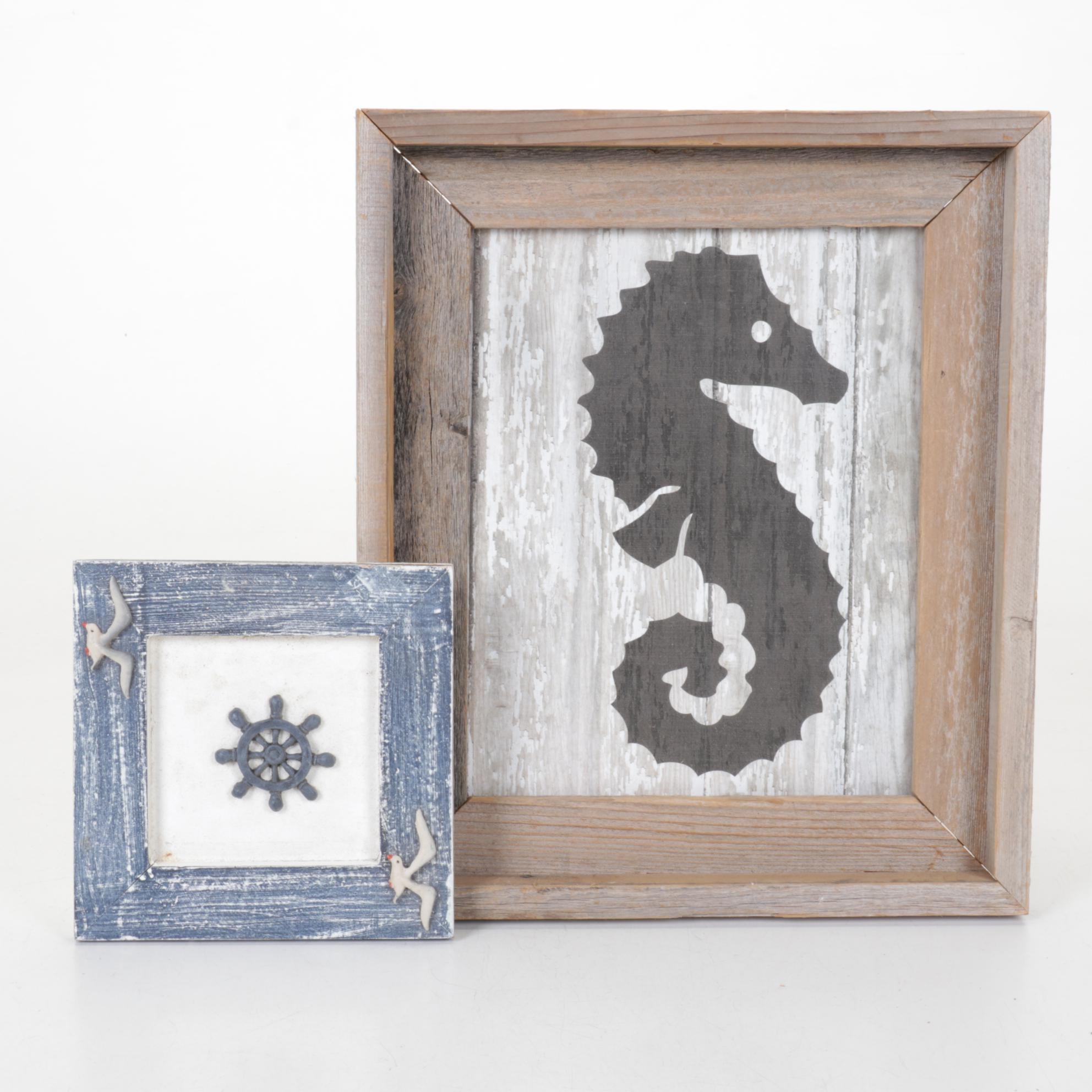 Painted Palm Tree and Other Beach Cottage Wall Decor