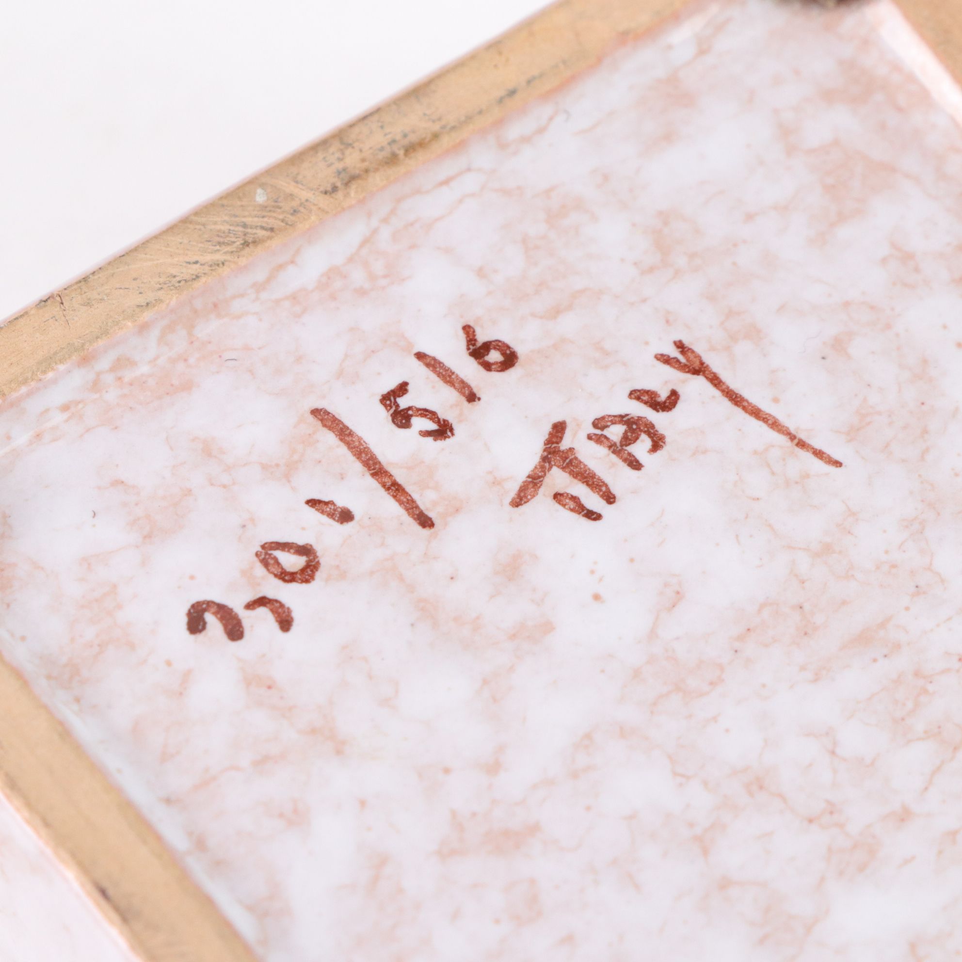 Italian Alabaster Powder Box, with Cigarette Box and Hand-Decorated Vanity Boxes