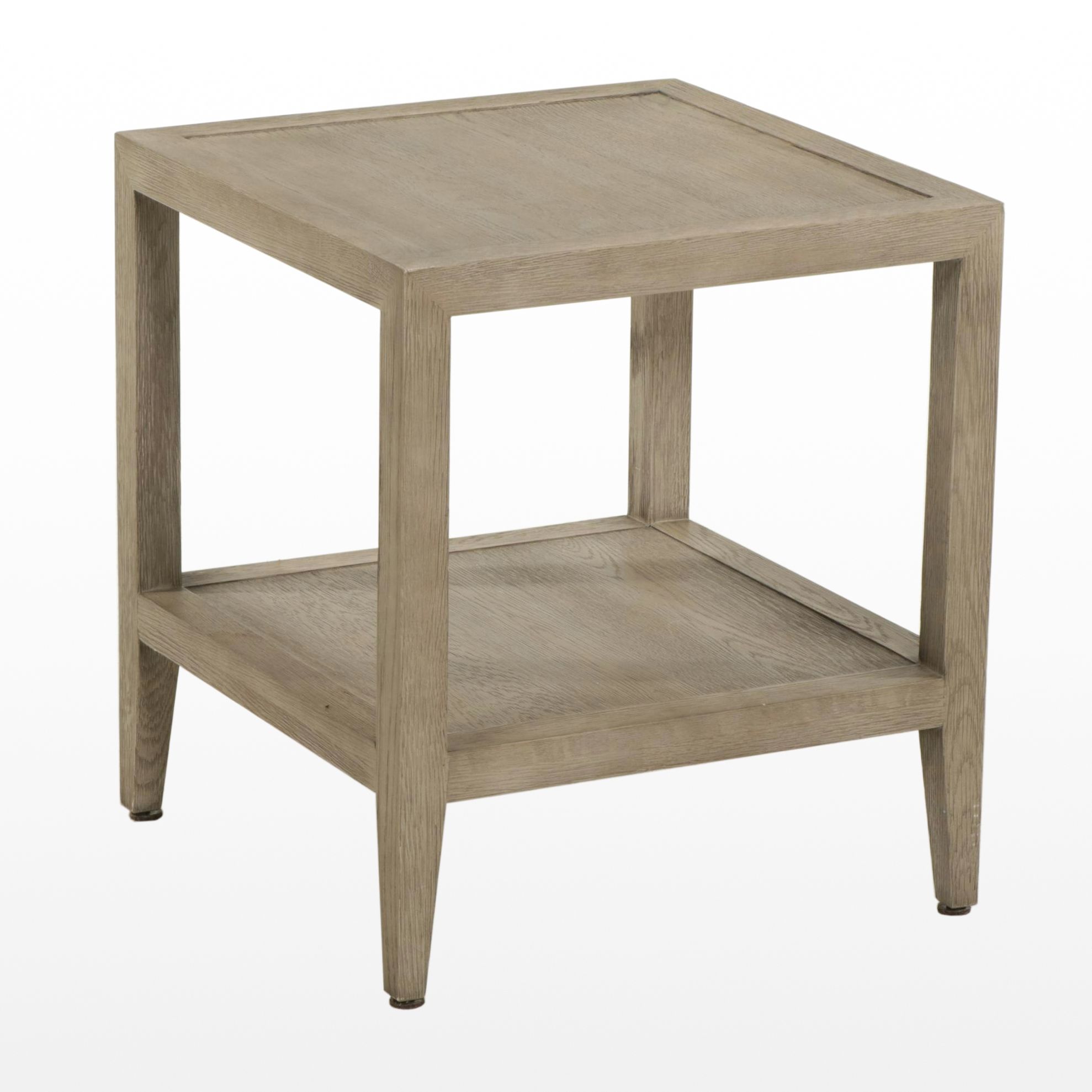 RH Grey "French Contemporary" Oak Side Table, 2021