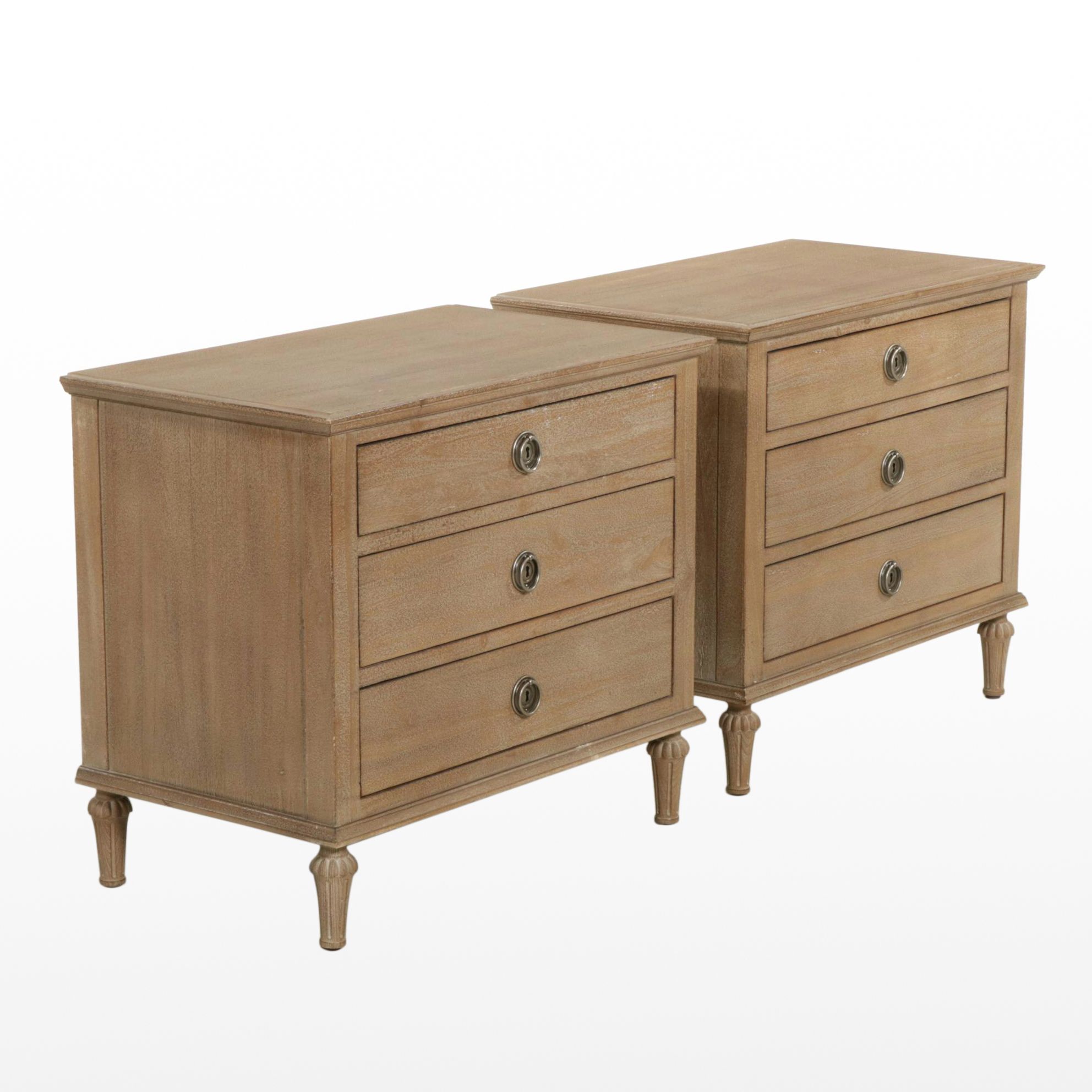Restoration Hardware Maison Closed Nightstands, Pair, 2018