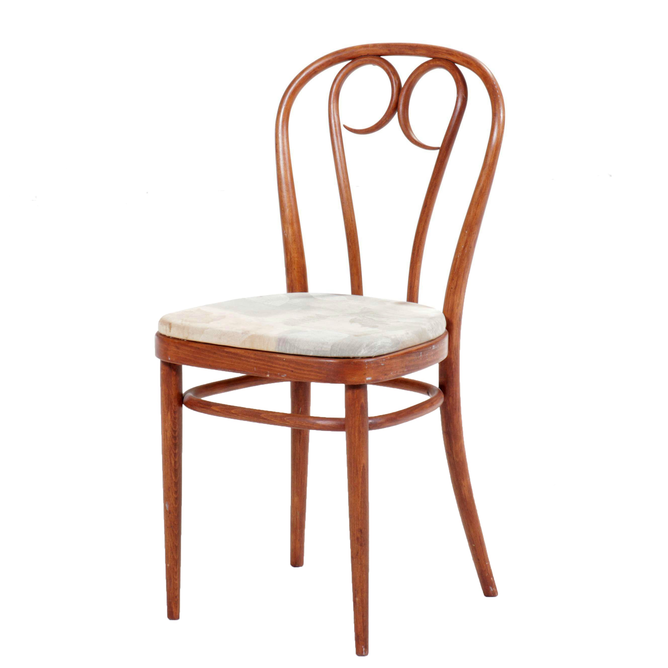 Art Nouveau Style Bent Wood Side Chair, 20th Century