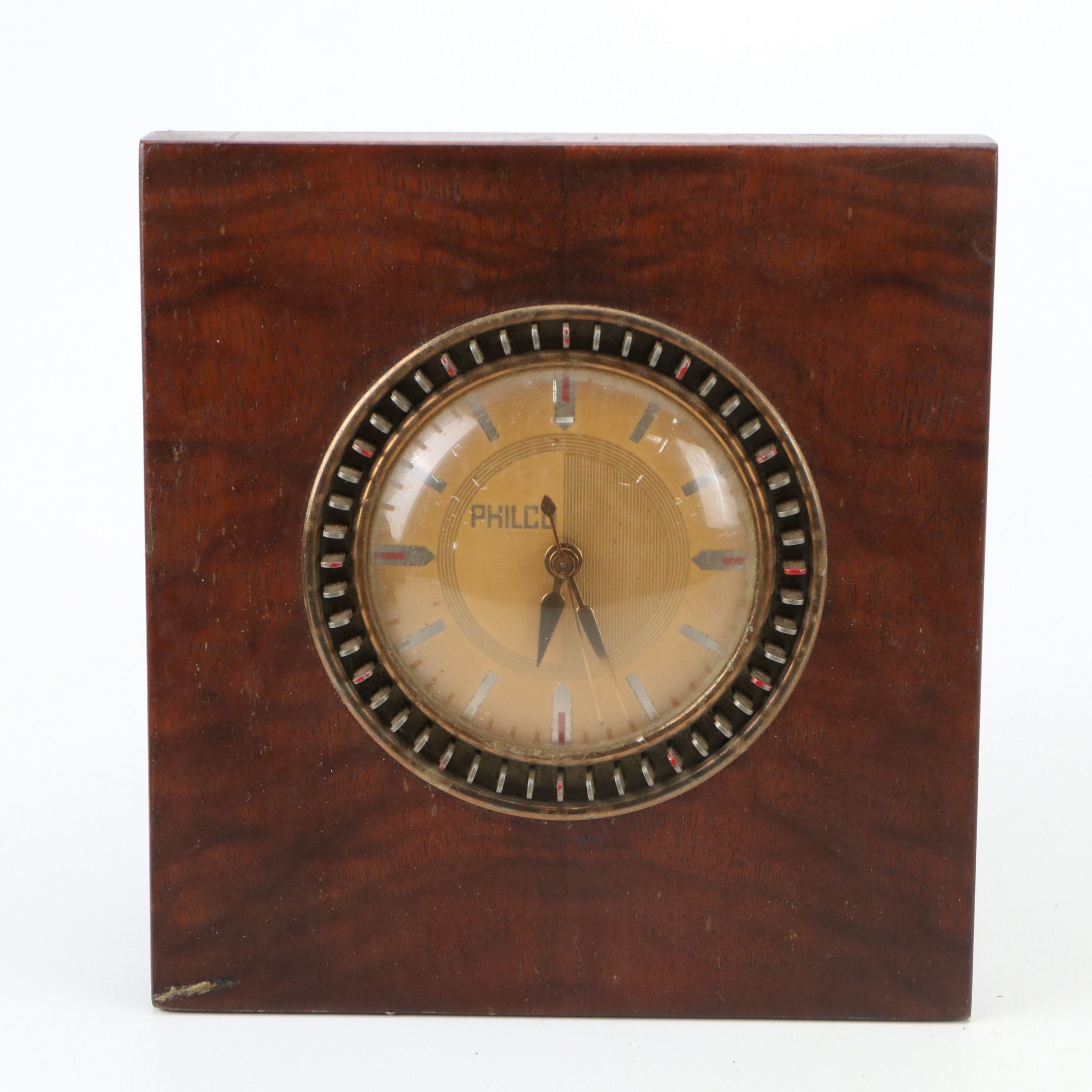 Ingraham and Philco Electric Wooden Mantel Clocks