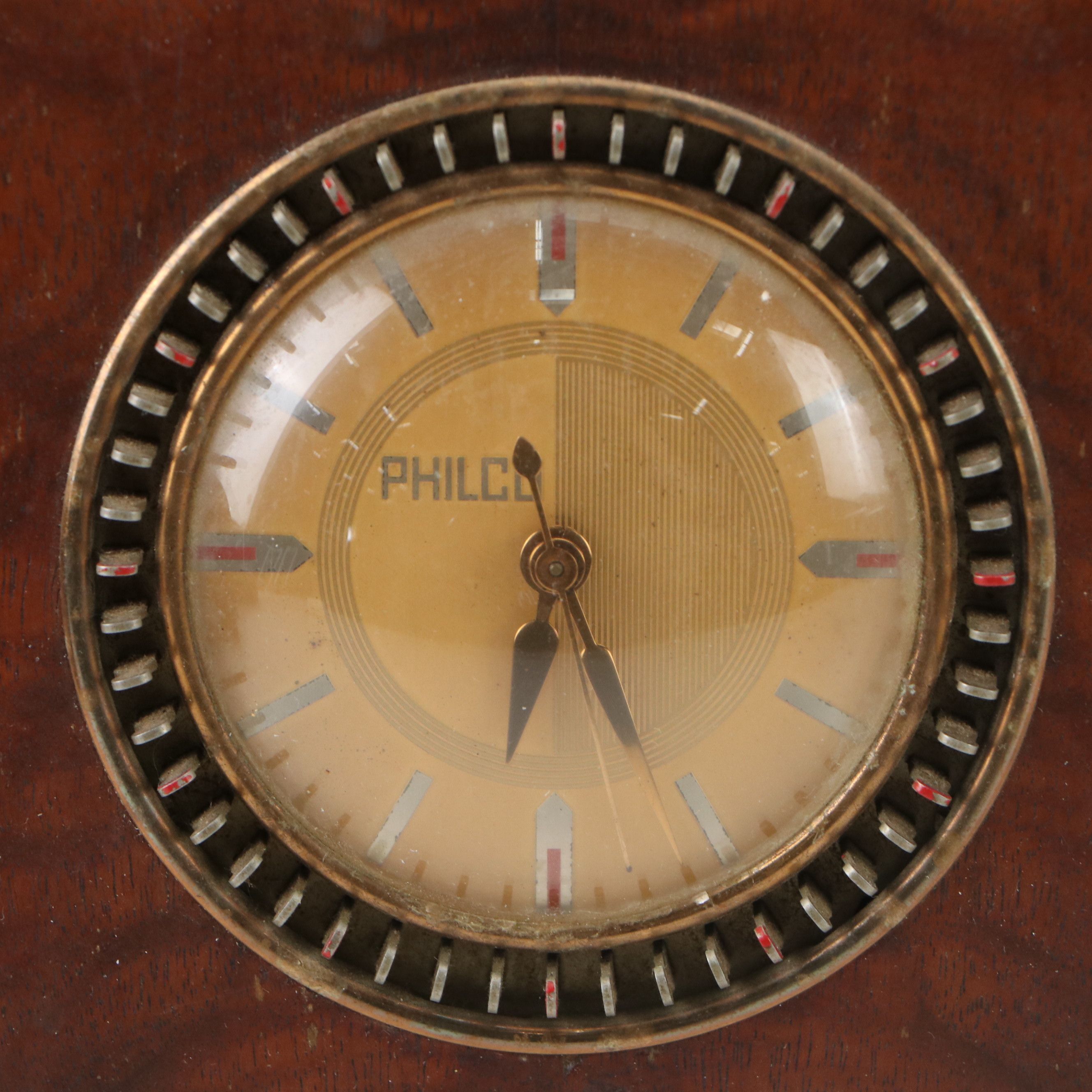Ingraham and Philco Electric Wooden Mantel Clocks