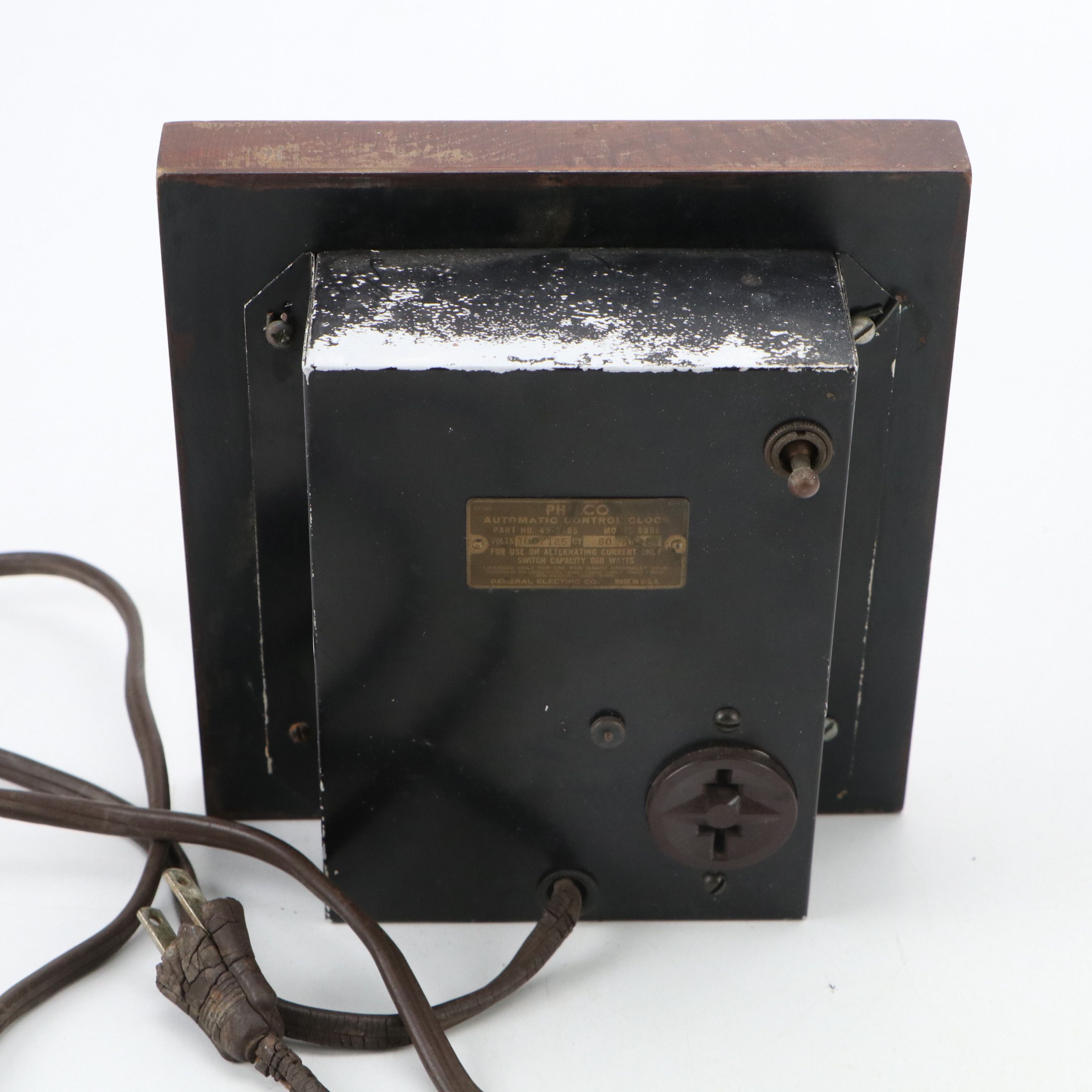 Ingraham and Philco Electric Wooden Mantel Clocks