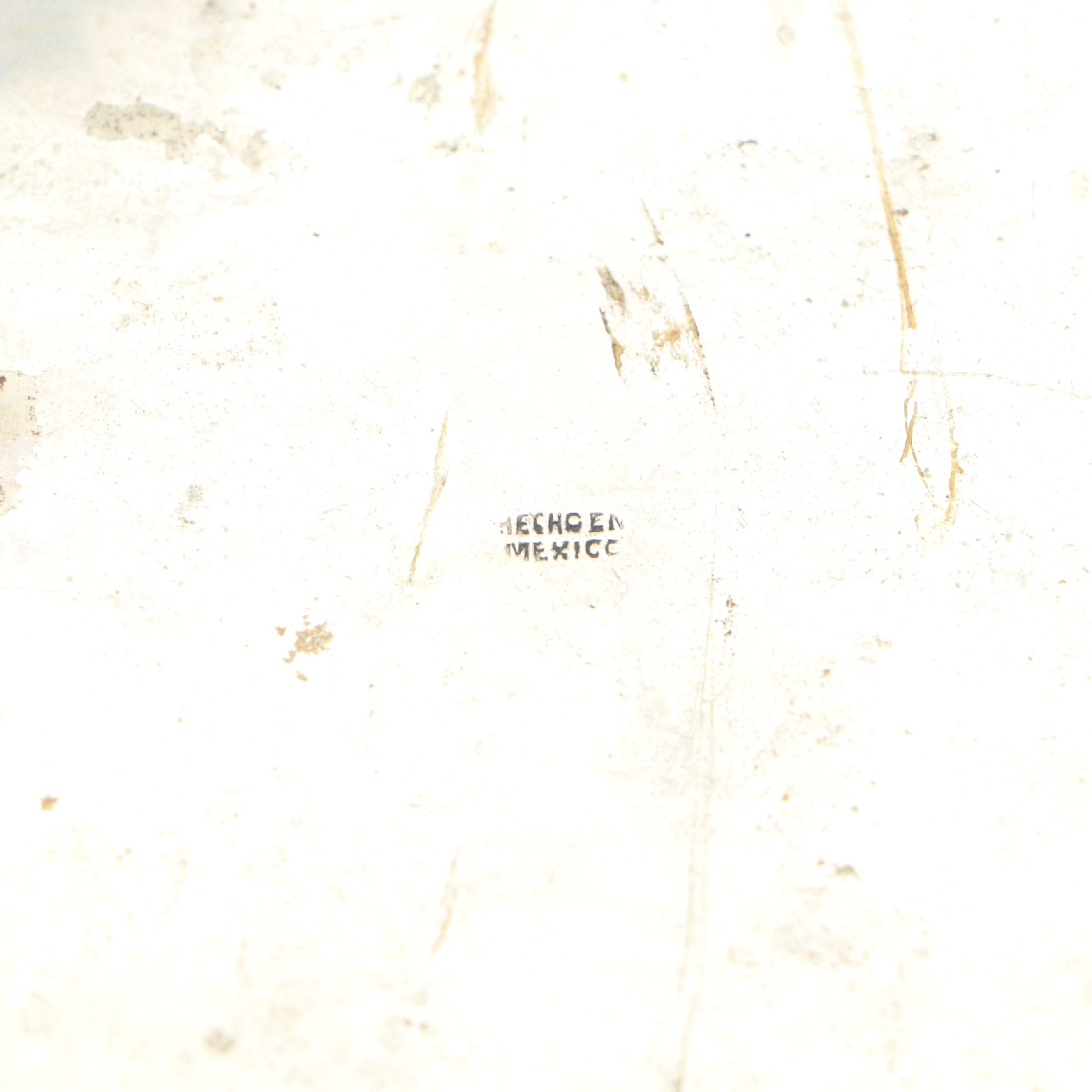 Mexican Abalone and Silver Plate Box with Banded Calcite Box