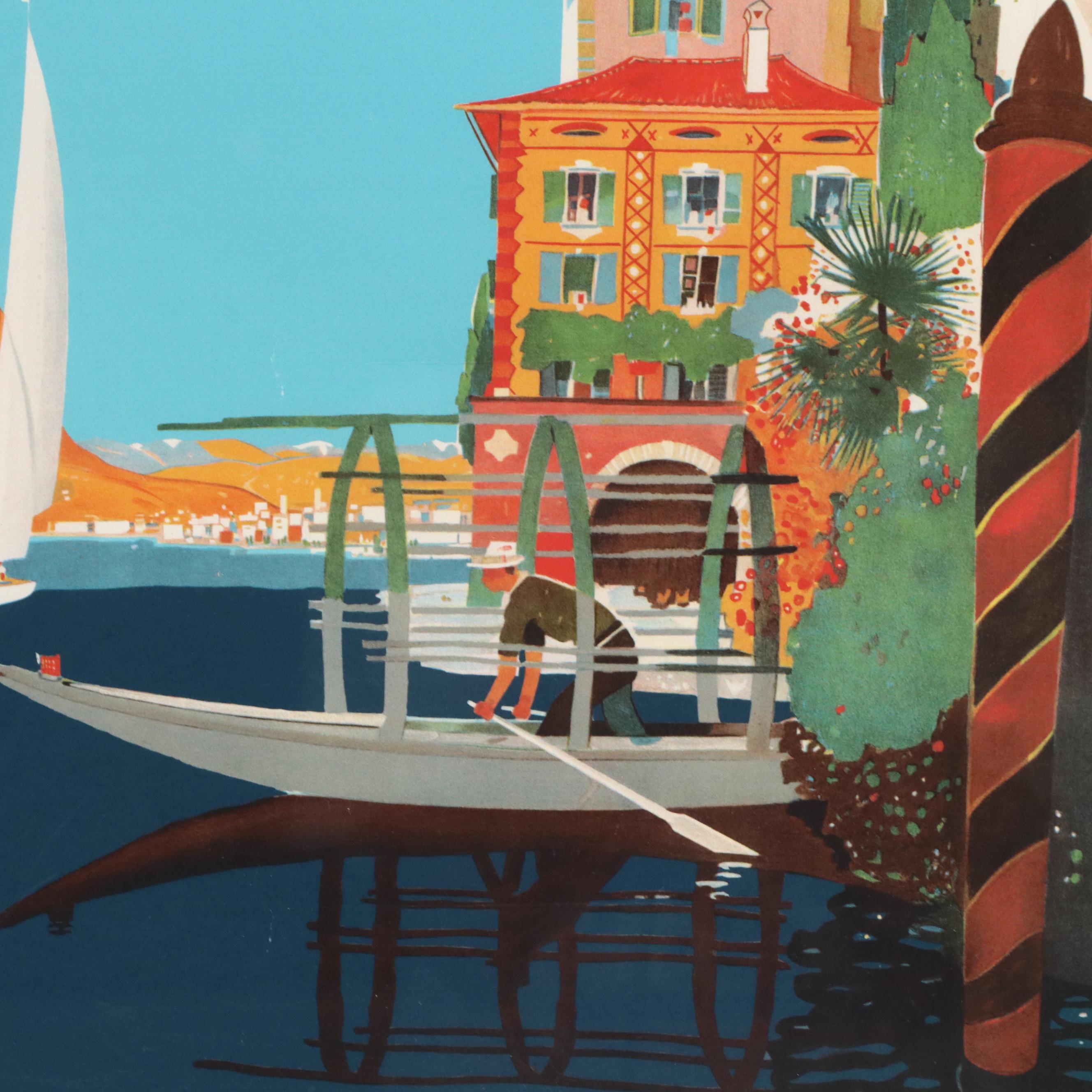 Giclée Switzerland Travel Poster After Daniele Buzzi "Lugano"