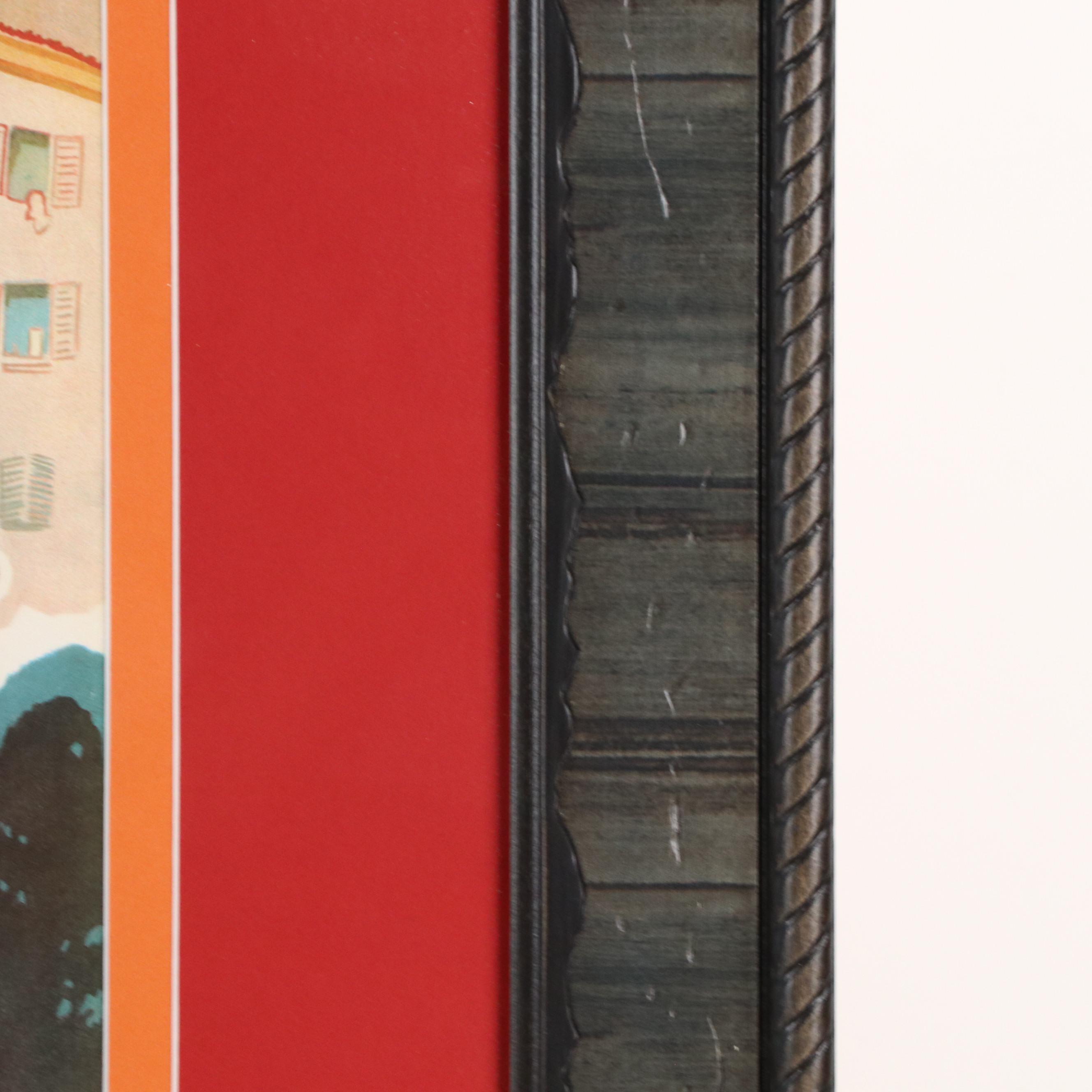 Giclée Switzerland Travel Poster After Daniele Buzzi "Lugano"