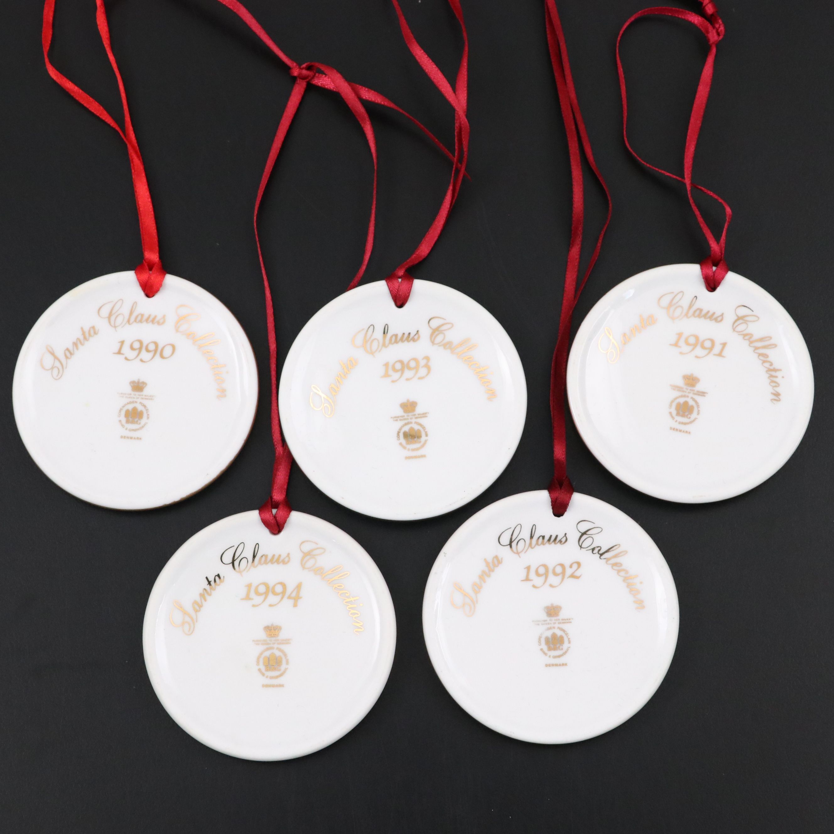 Baccarat Crystal Holiday Figurines with Bing & Grøndahl Santa Claus Collection