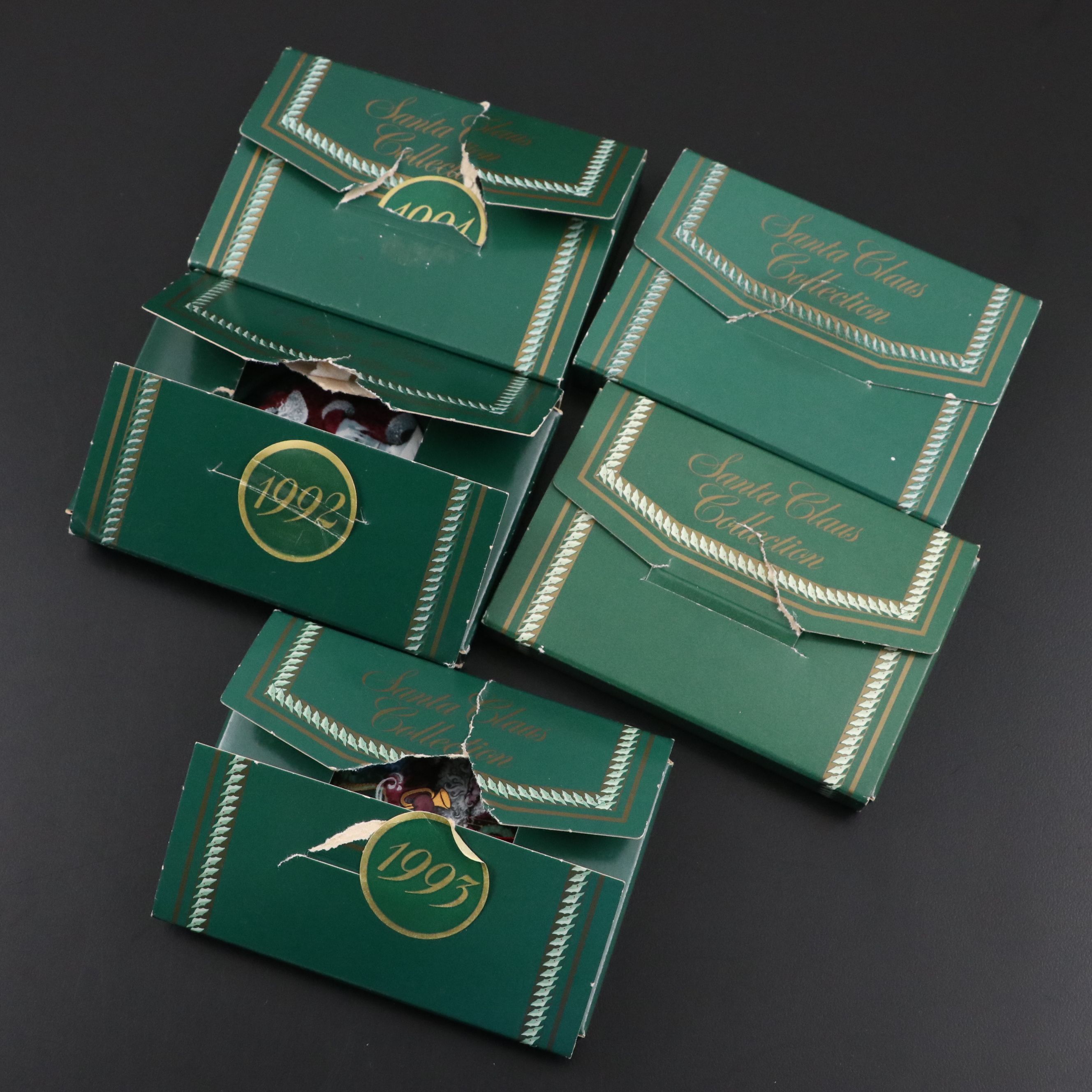 Baccarat Crystal Holiday Figurines with Bing & Grøndahl Santa Claus Collection