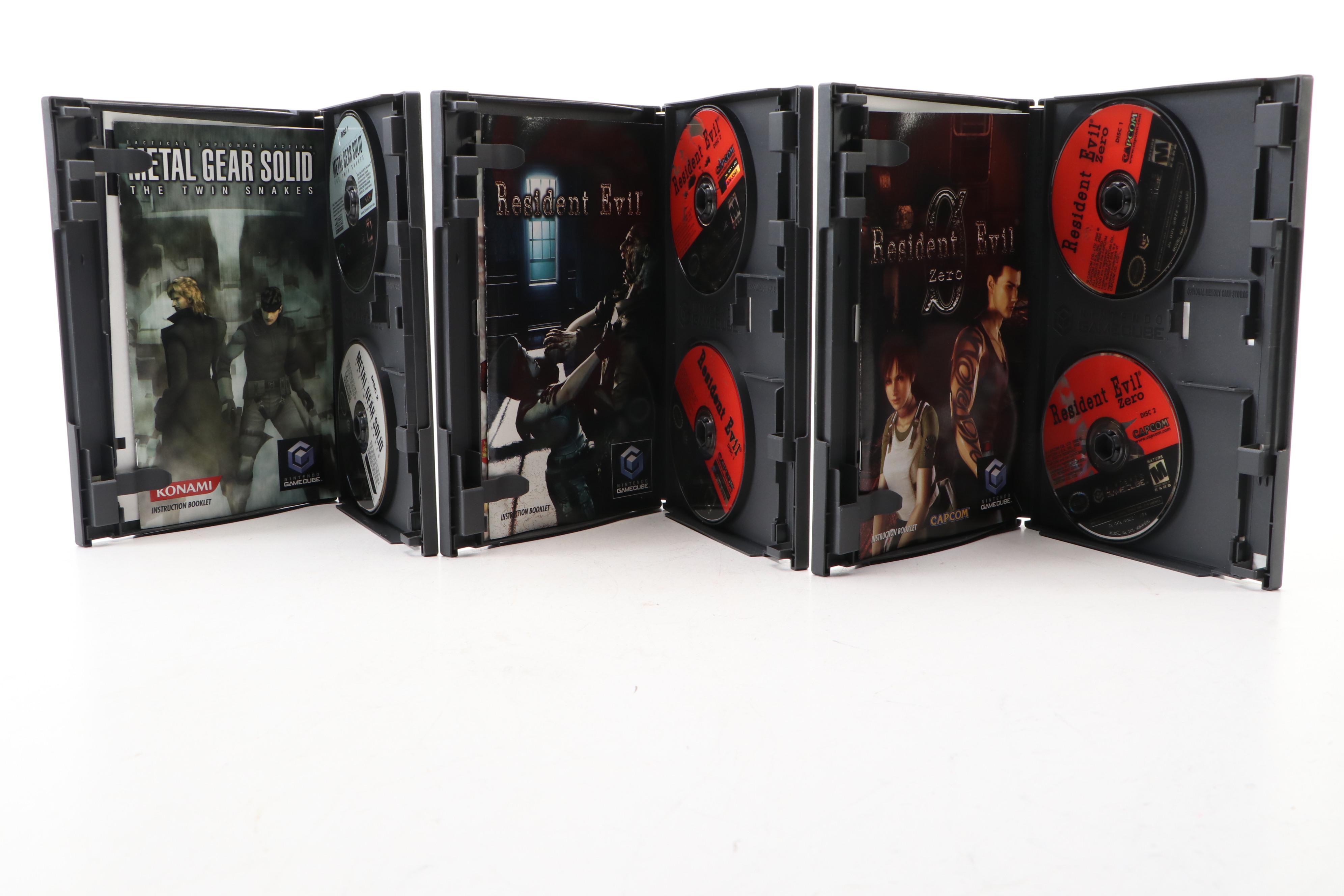 Metal Gear Solid and Resident Evil Nintendo GameCube Video Games